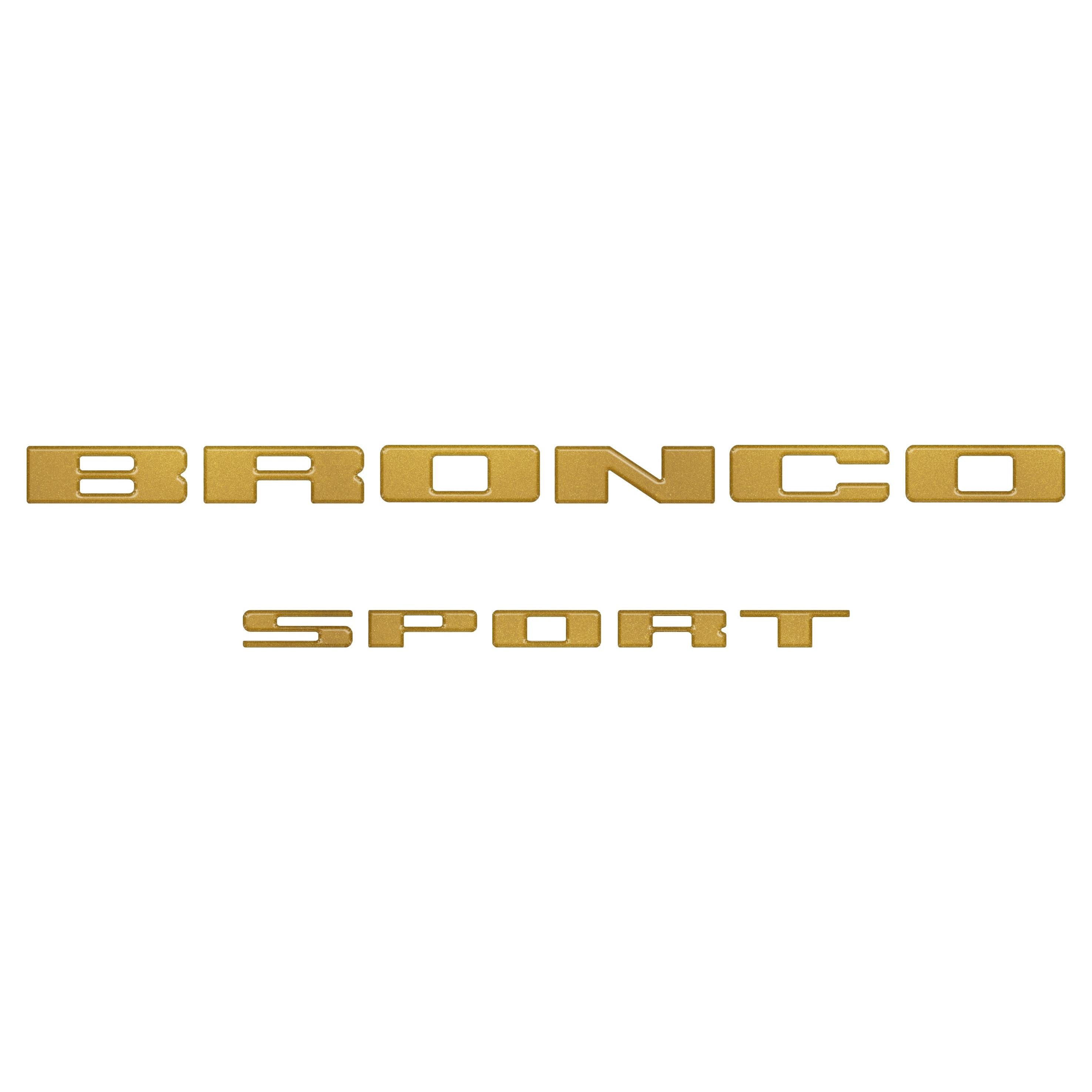 Rear Liftgate Letter Overlays Fits 2021-2026 Ford Bronco Sport