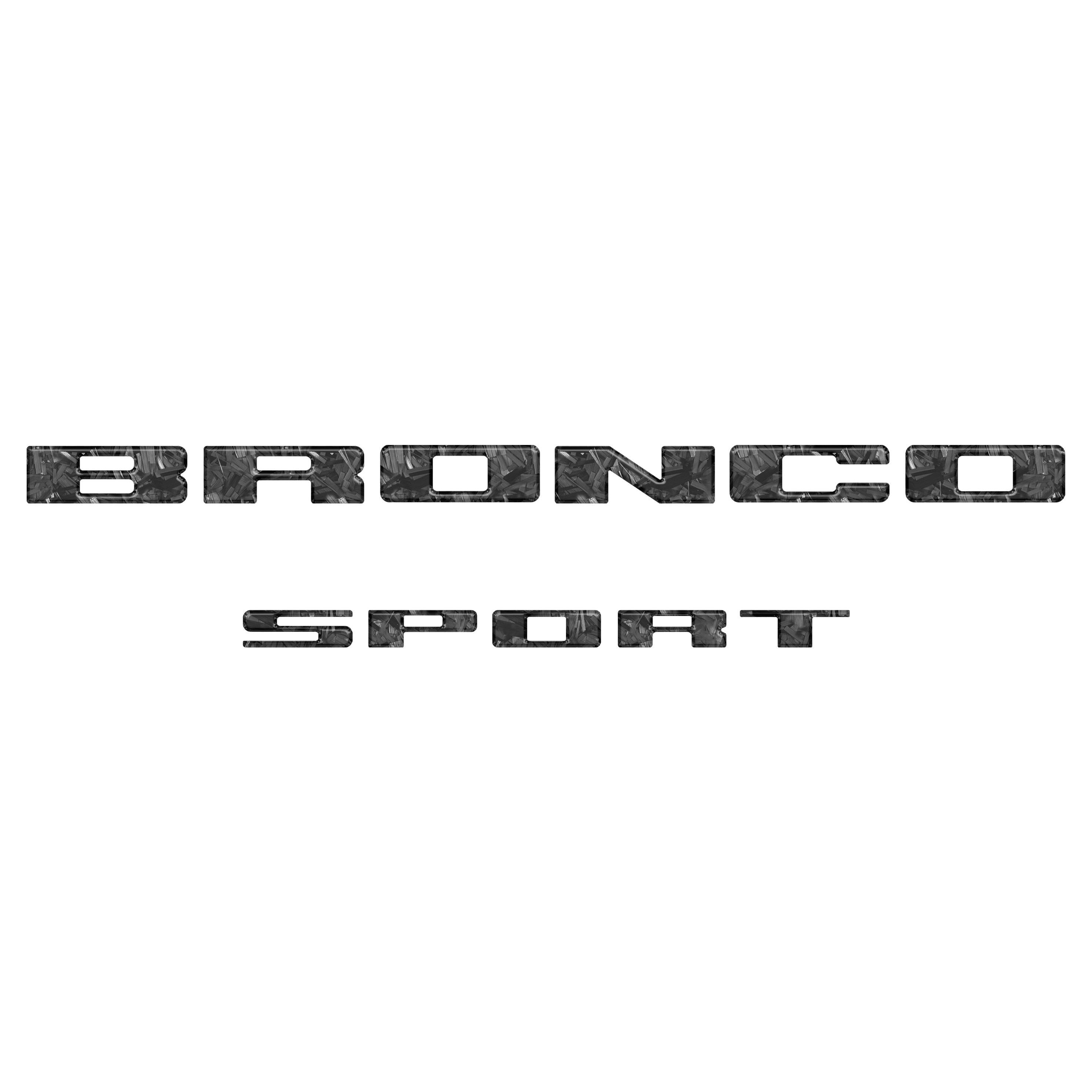 Rear Liftgate Letter Overlays Fits 2021-2026 Ford Bronco Sport