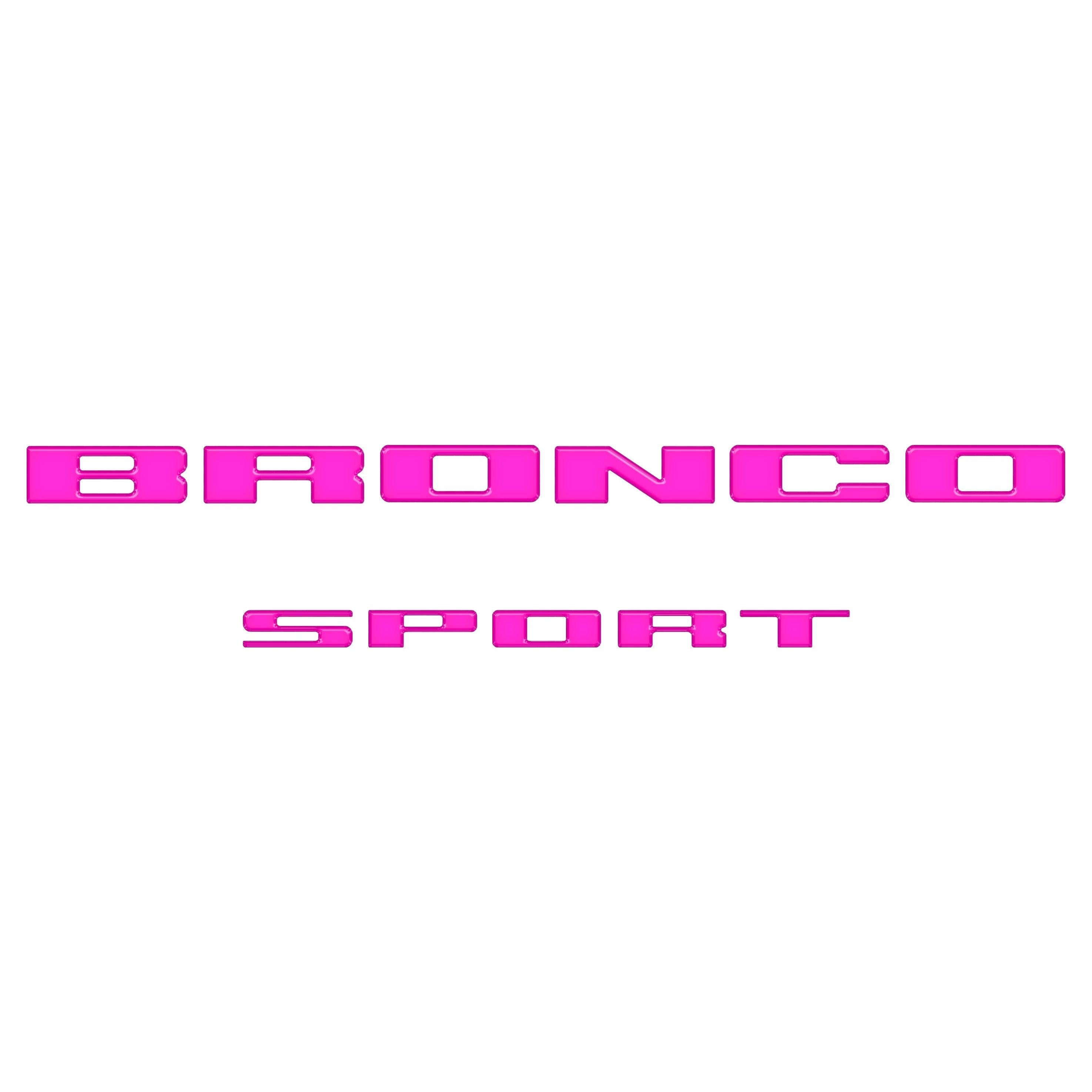Rear Liftgate Letter Overlays Fits 2021-2026 Ford Bronco Sport