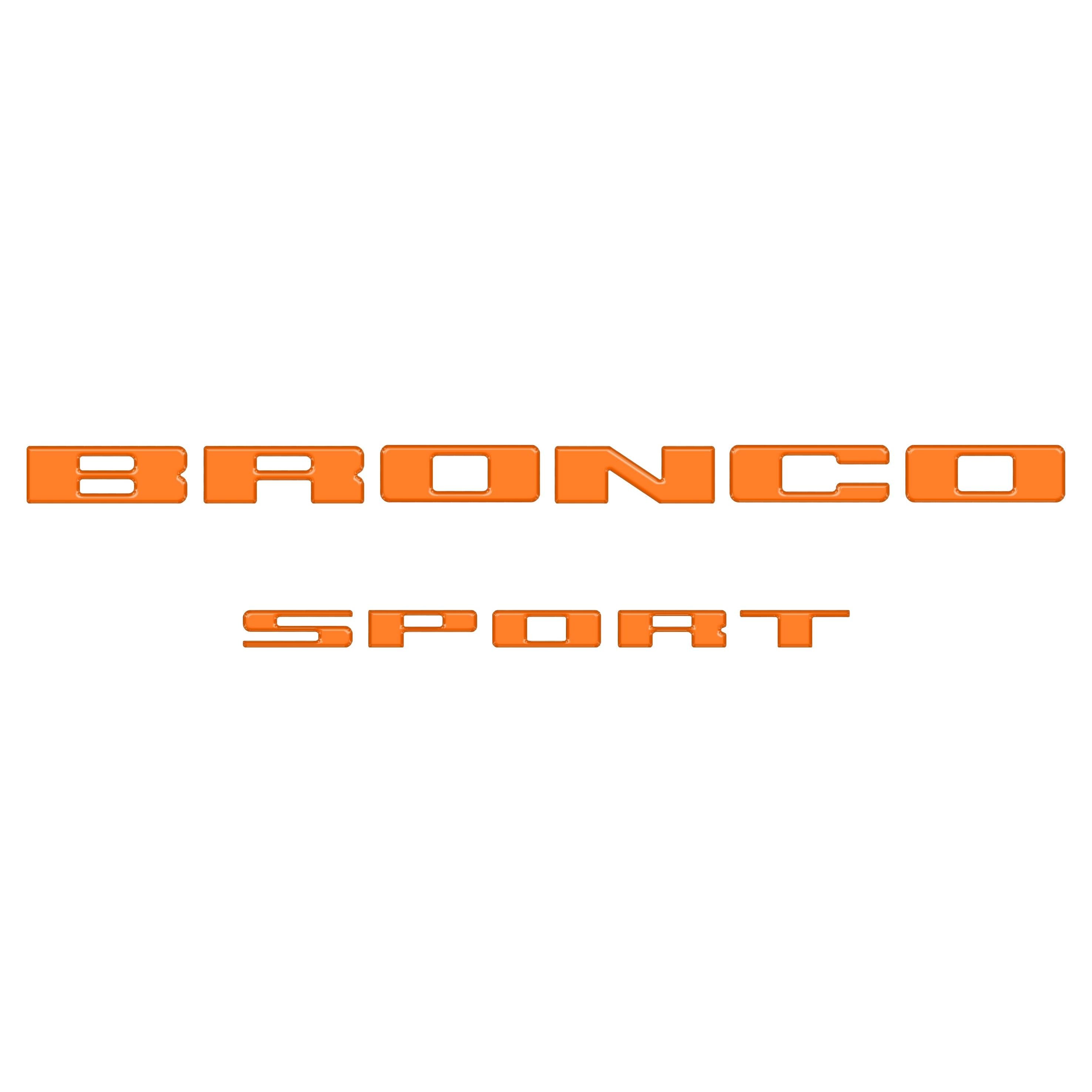 Rear Liftgate Letter Overlays Fits 2021-2026 Ford Bronco Sport