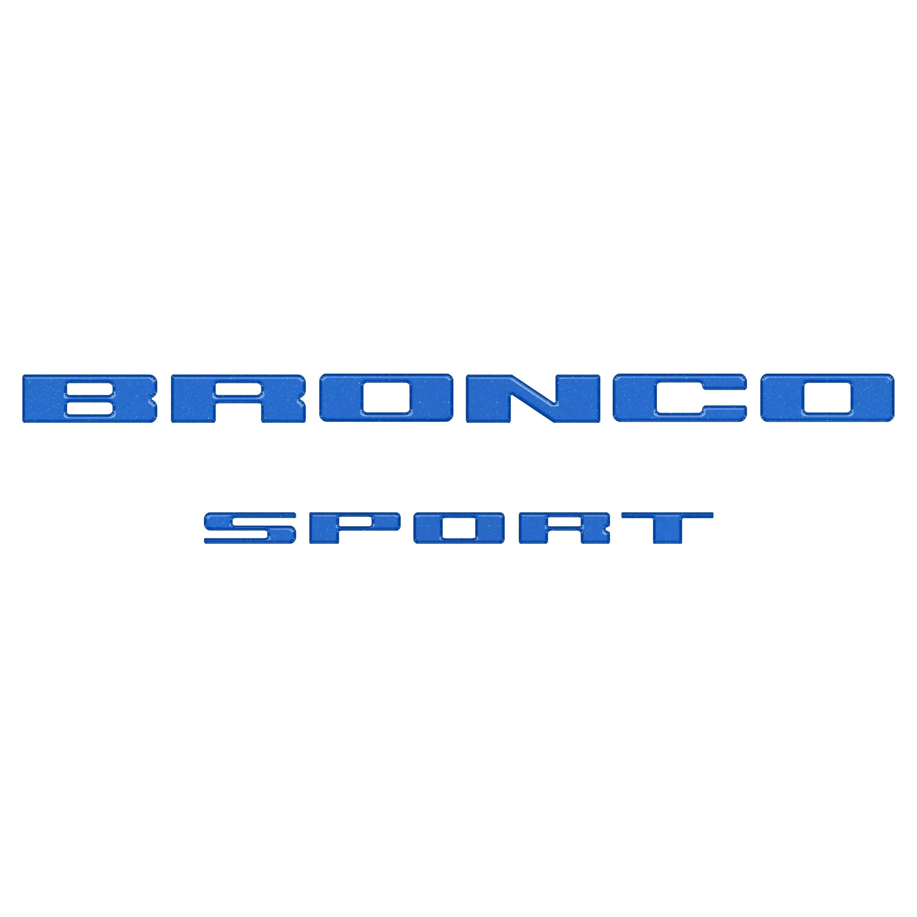 Rear Liftgate Letter Overlays Fits 2021-2026 Ford Bronco Sport