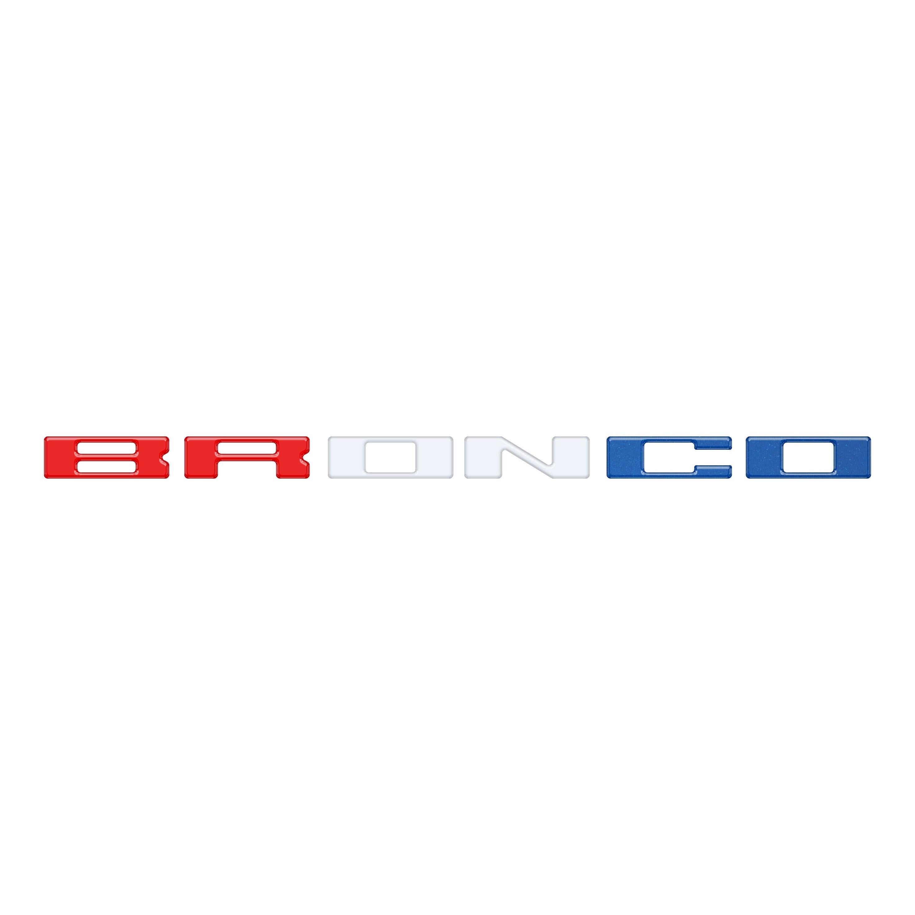 Glove Box Letters Inserts Fits 2021-2026 Ford Bronco