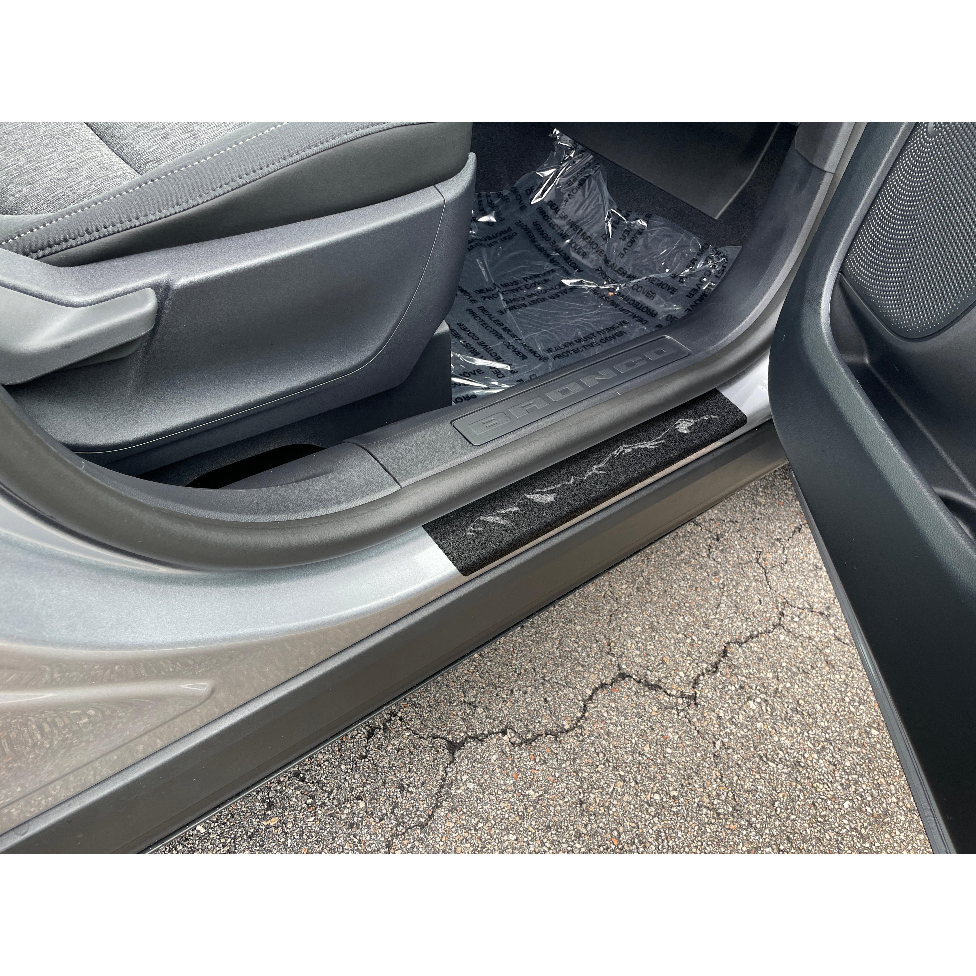 Door Sill Protection Overlays (4 Door) Fits 2021-2026 Ford Bronco Sport