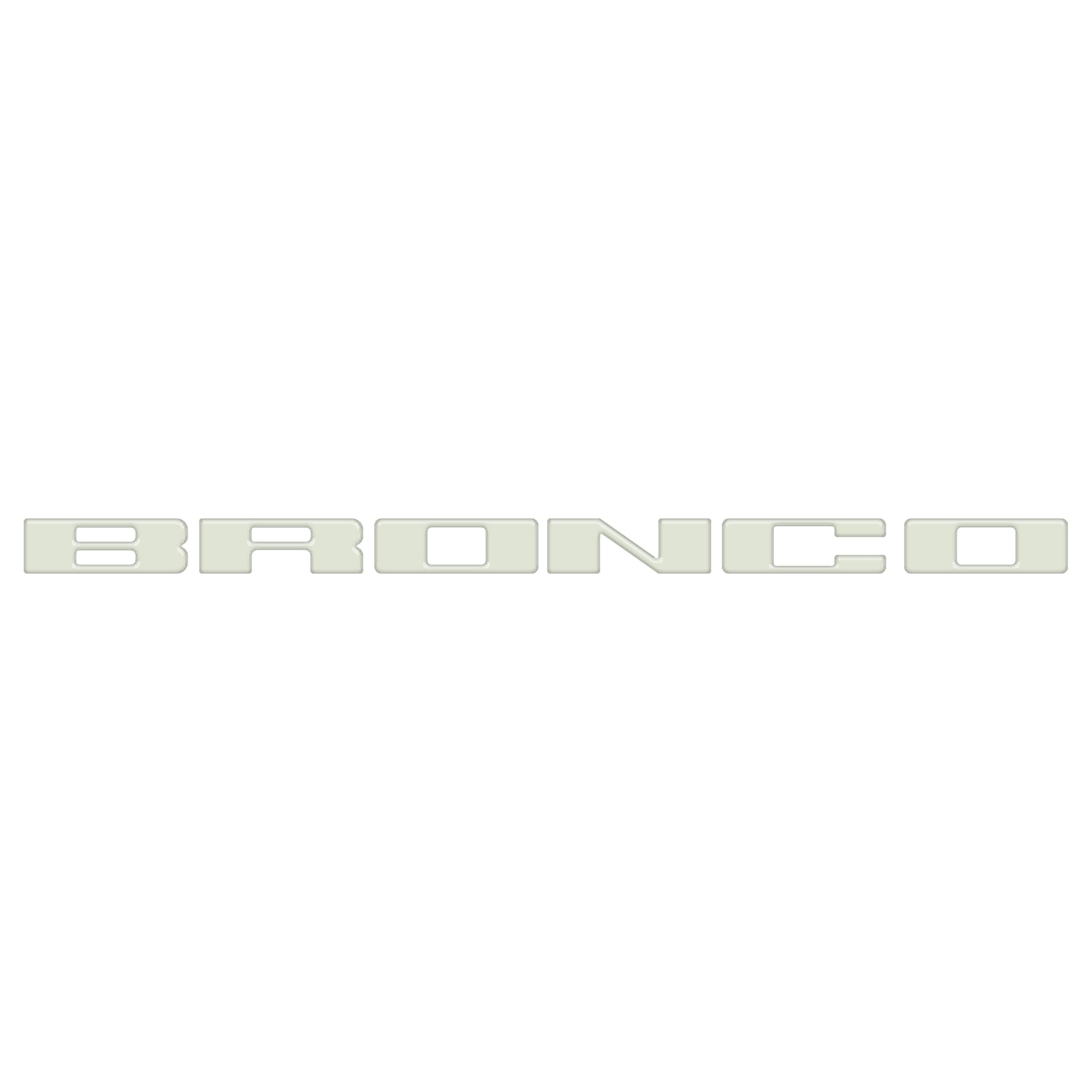 Front Grille Letter Overlays Fits 2021-2026 Ford Bronco