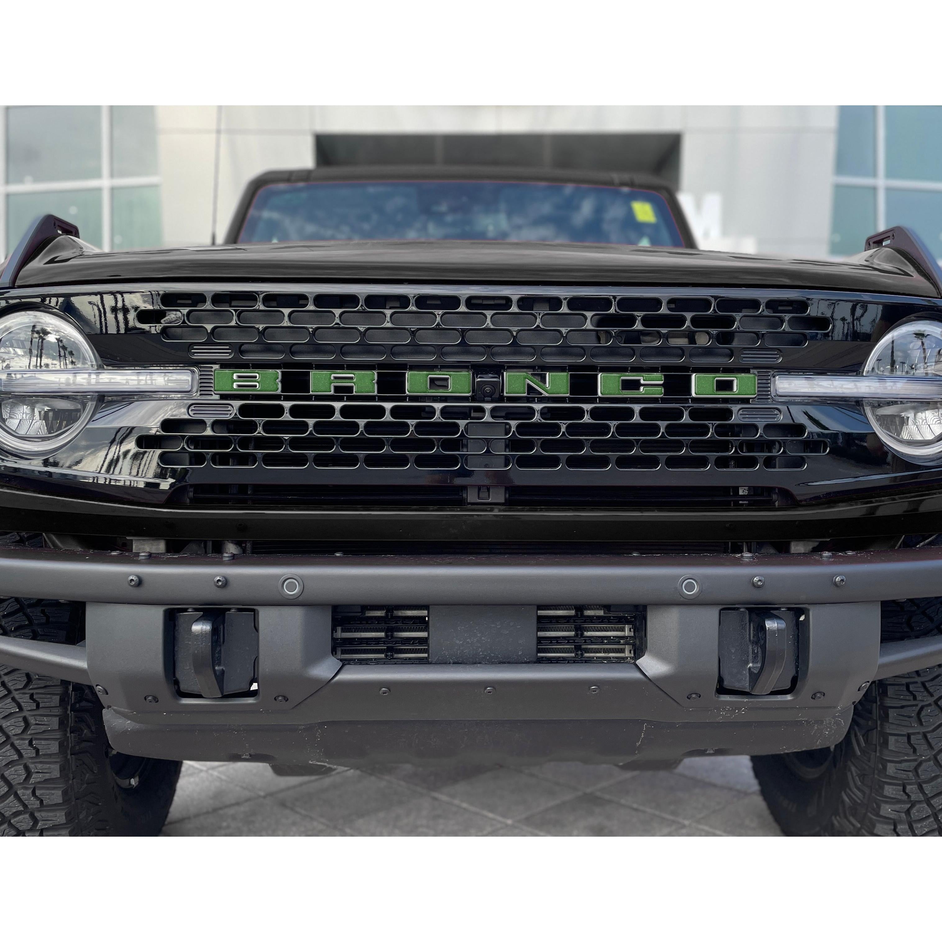 Front Grille Letter Overlays Fits 2021-2026 Ford Bronco