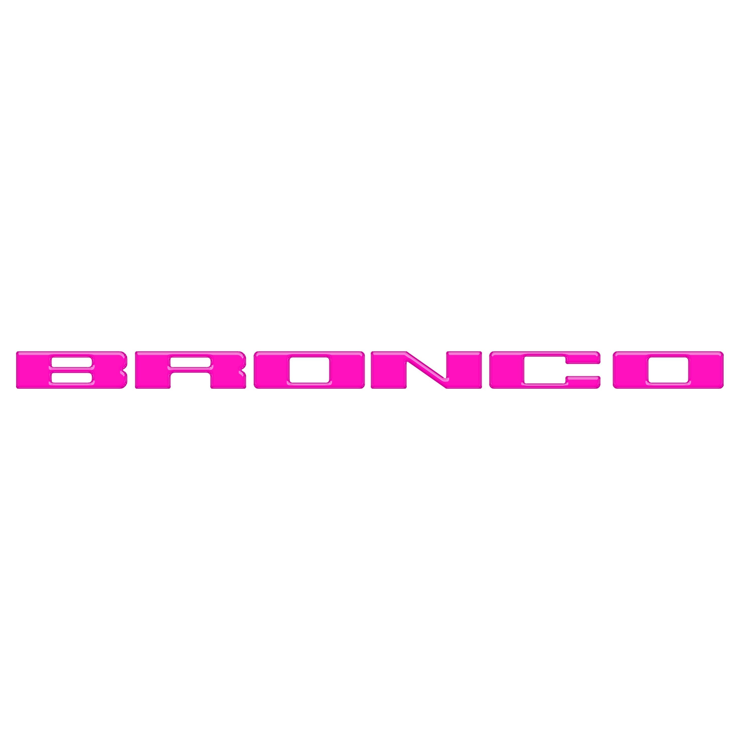 Front Grille Letter Overlays Fits 2021-2026 Ford Bronco