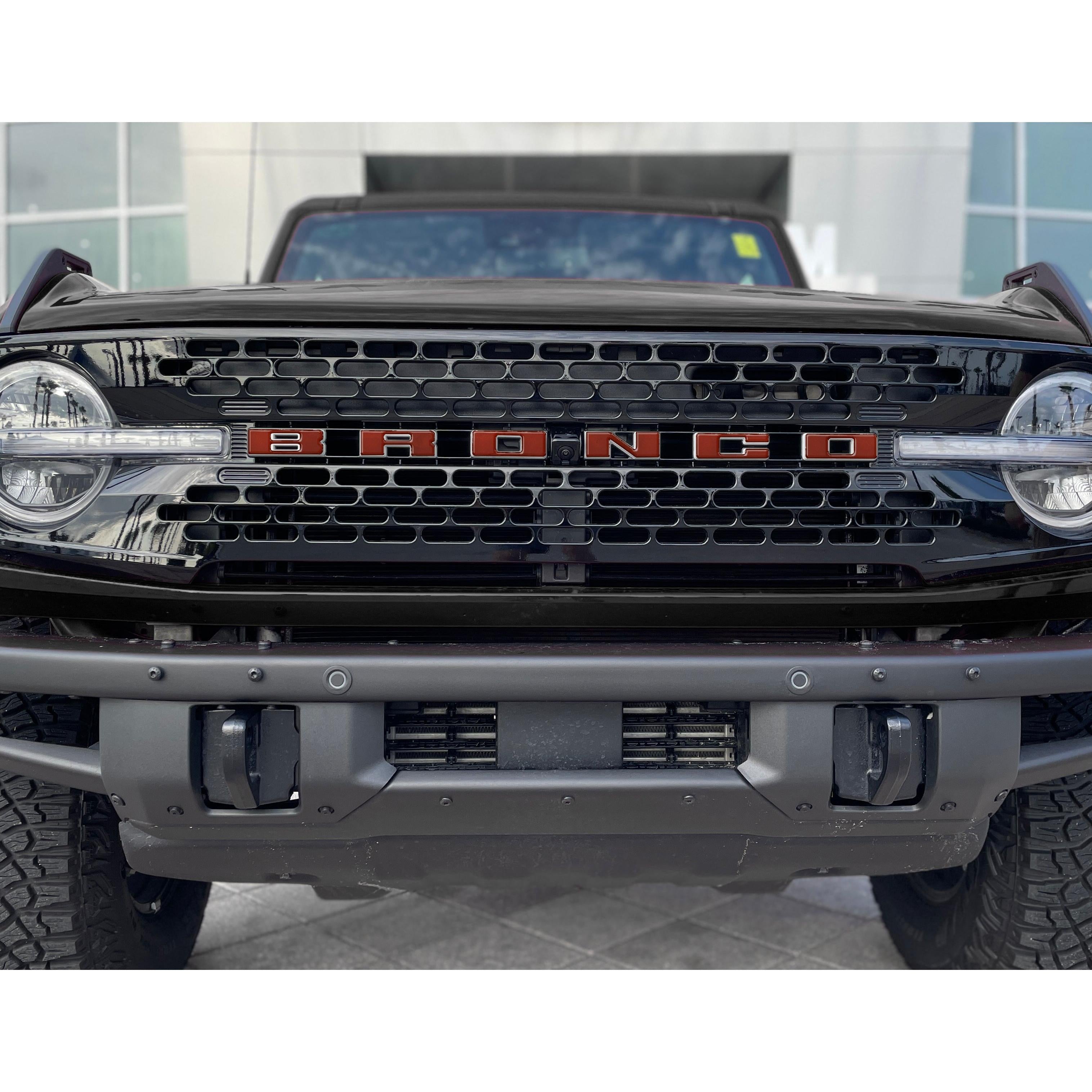 Front Grille Letter Overlays Fits 2021-2026 Ford Bronco