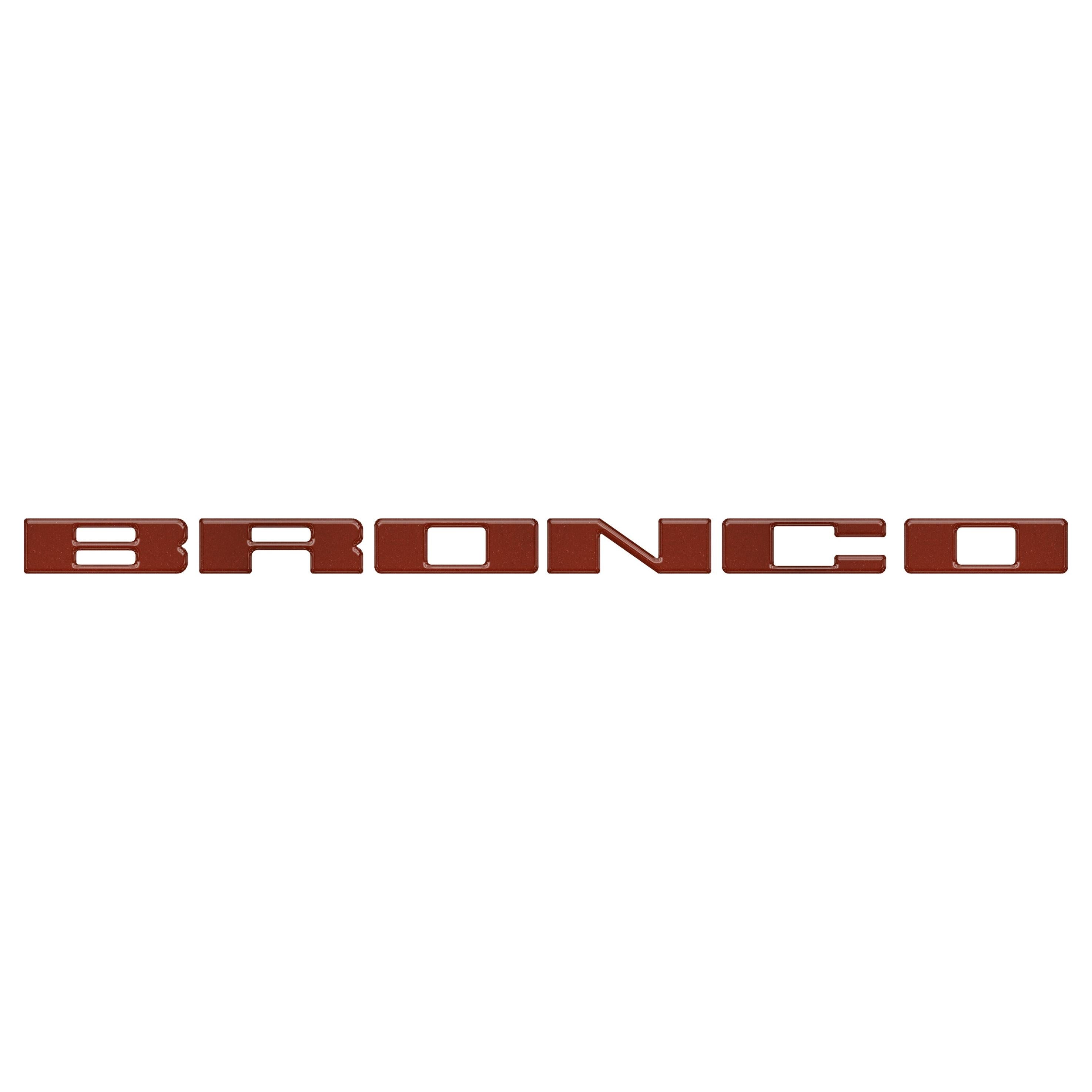 Front Grille Letter Overlays Fits 2021-2026 Ford Bronco