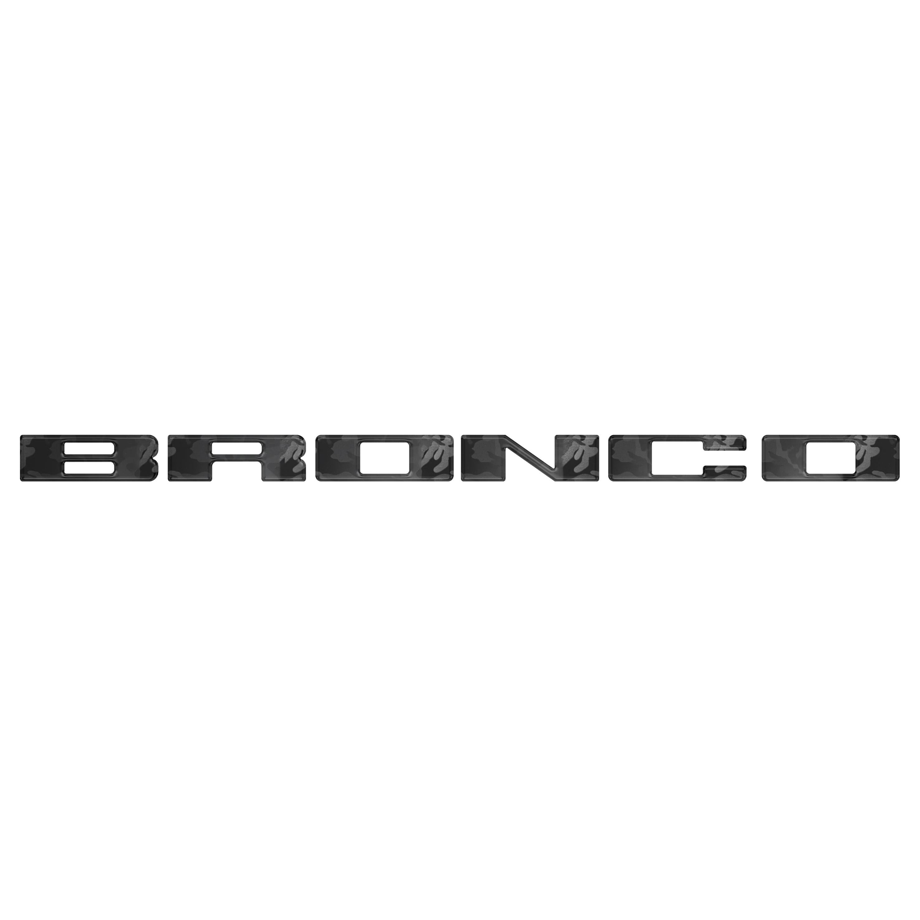 Front Grille Letter Overlays Fits 2021-2026 Ford Bronco
