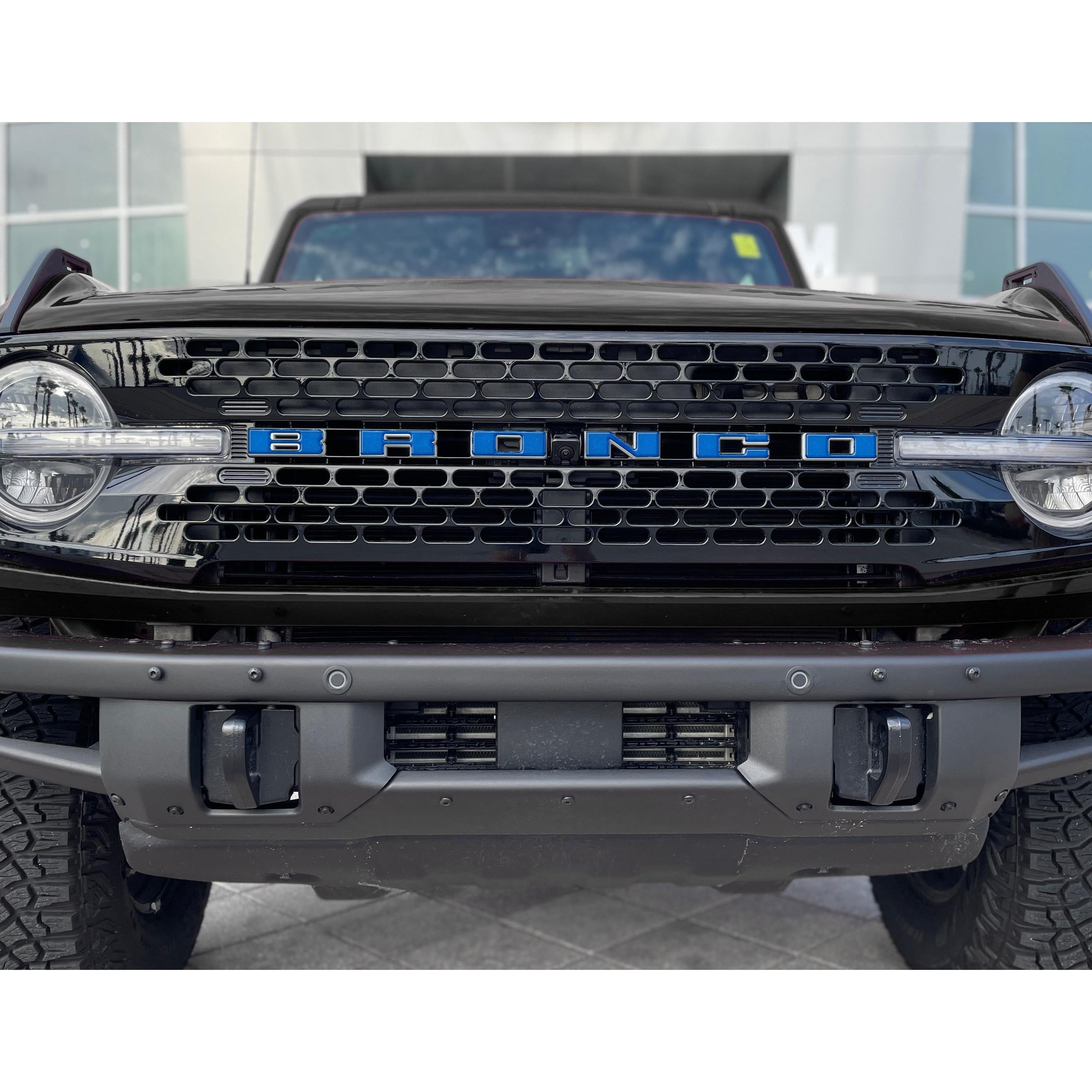 Front Grille Letter Overlays Fits 2021-2026 Ford Bronco