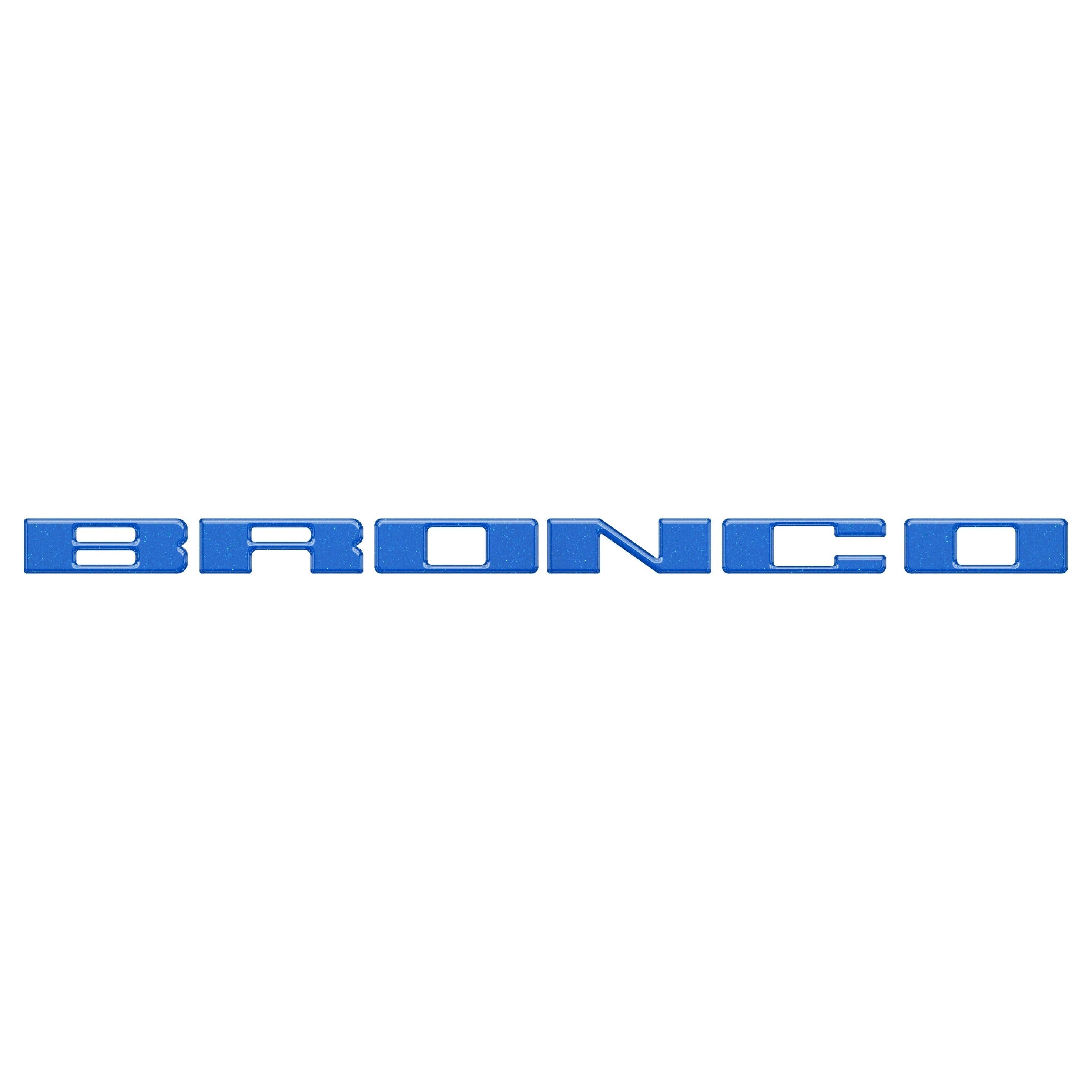 Front Grille Letter Overlays Fits 2021-2026 Ford Bronco