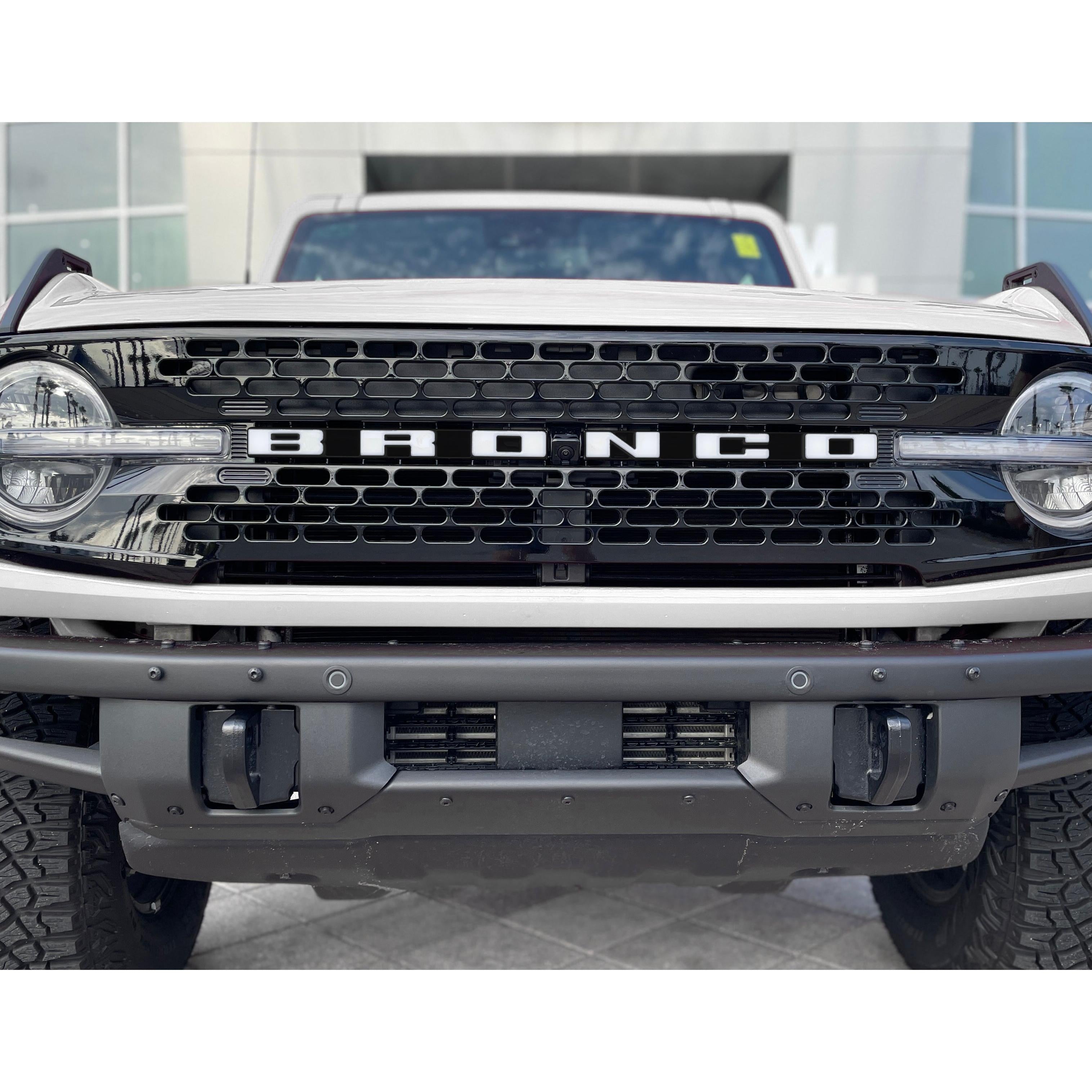 Front Grille Letter Overlays Fits 2021-2026 Ford Bronco