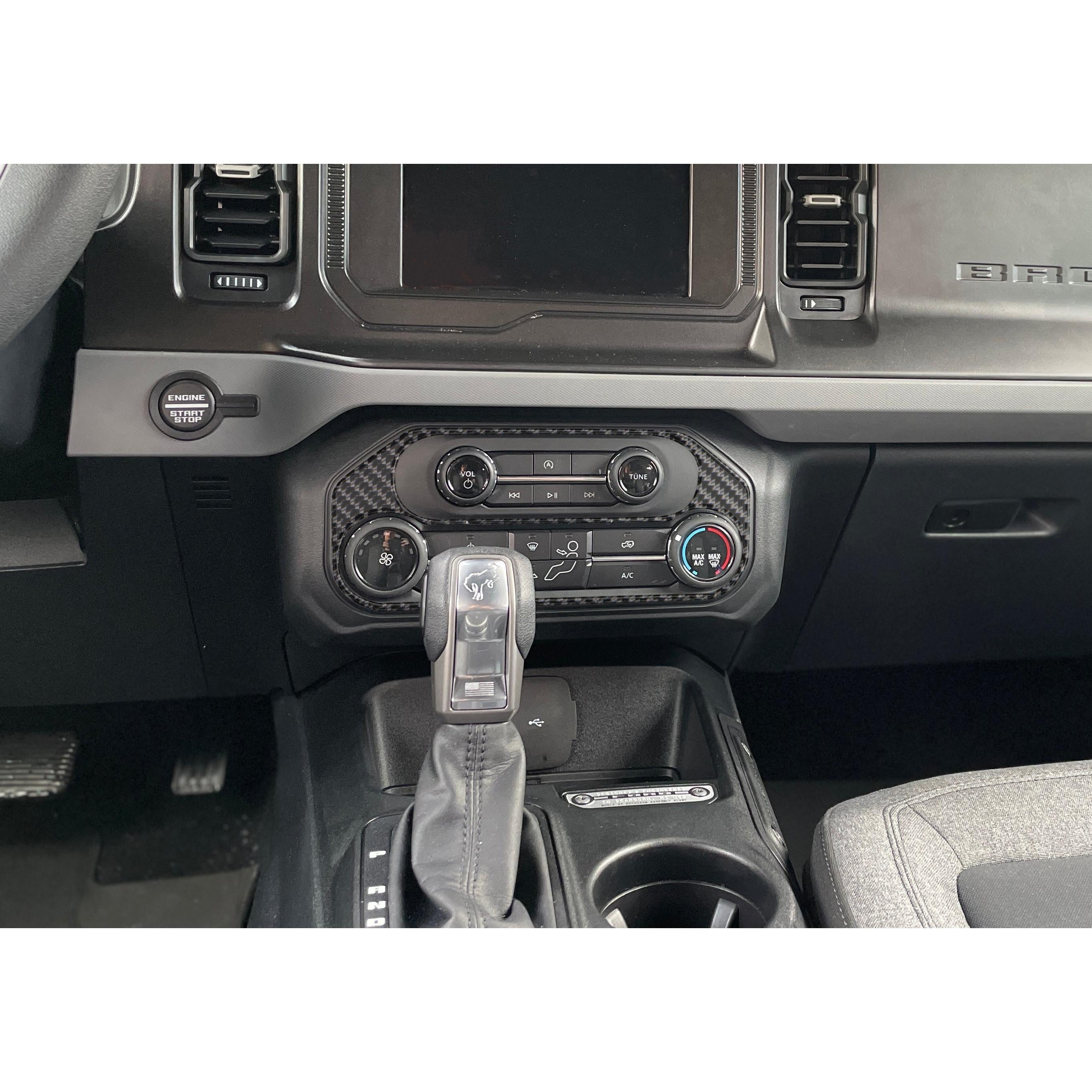 Climate Control Accent Overlay Fits 2021-2026 Ford Bronco