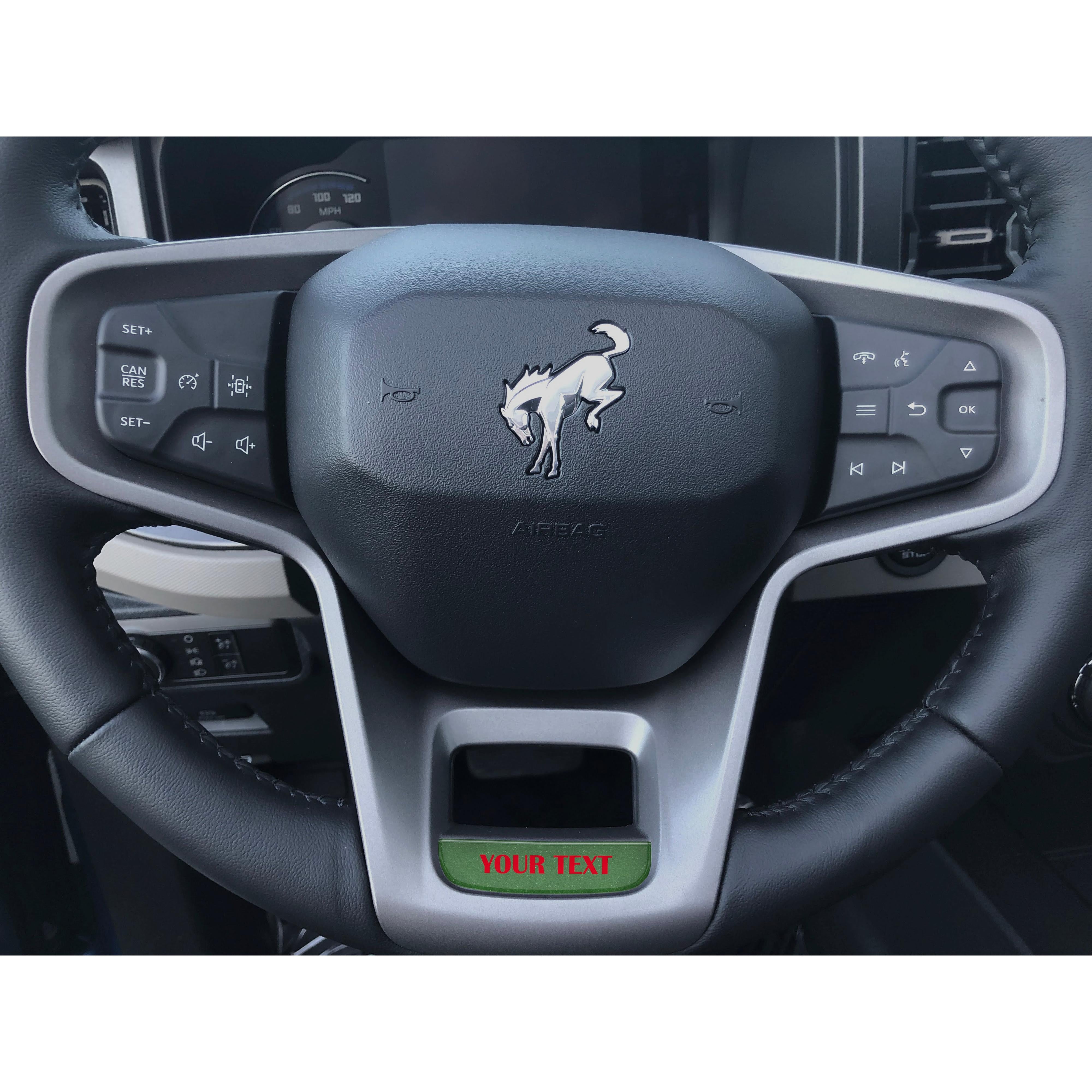 Steering Wheel Accent Overlay Fits 2021-2026 Ford Bronco