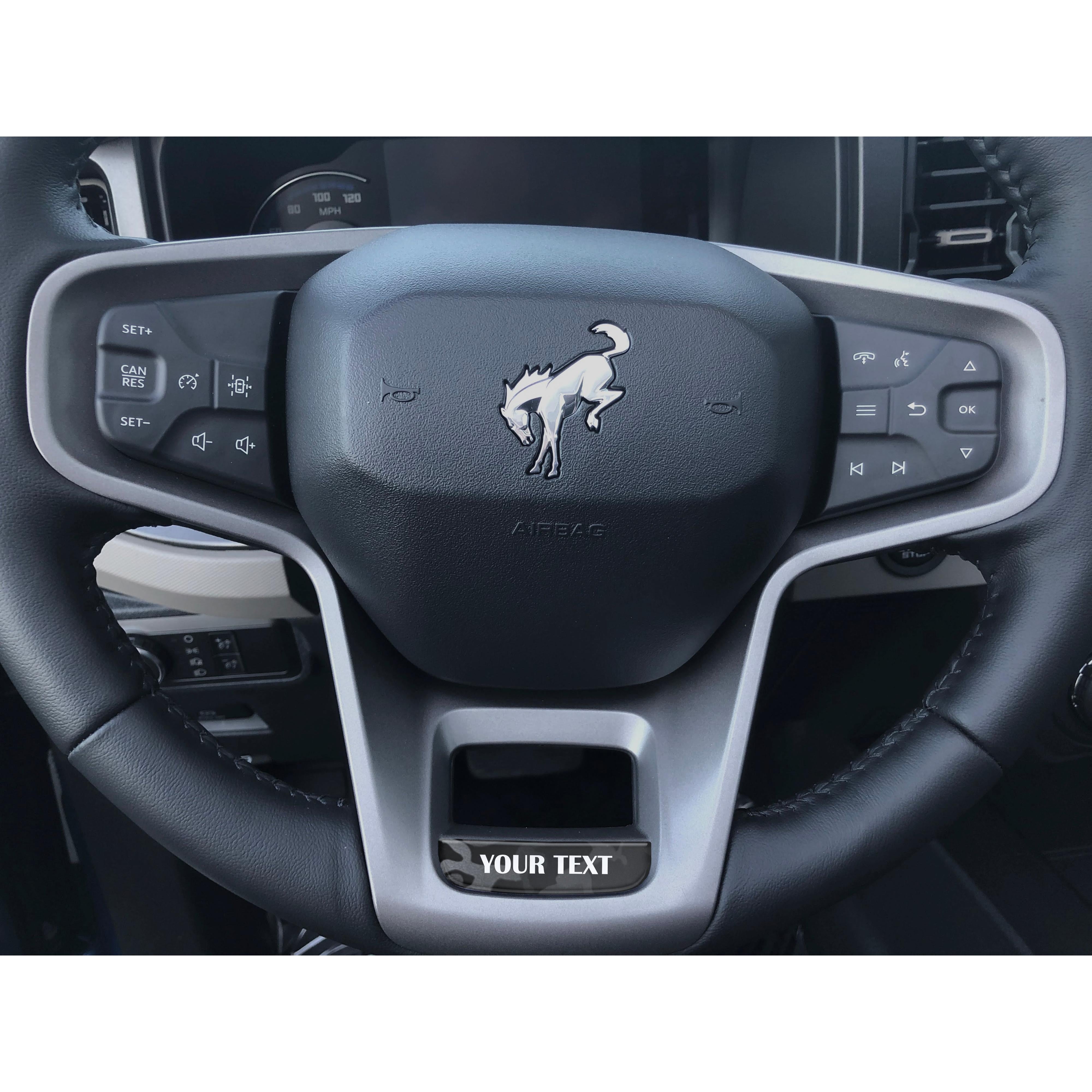 Steering Wheel Accent Overlay Fits 2021-2026 Ford Bronco