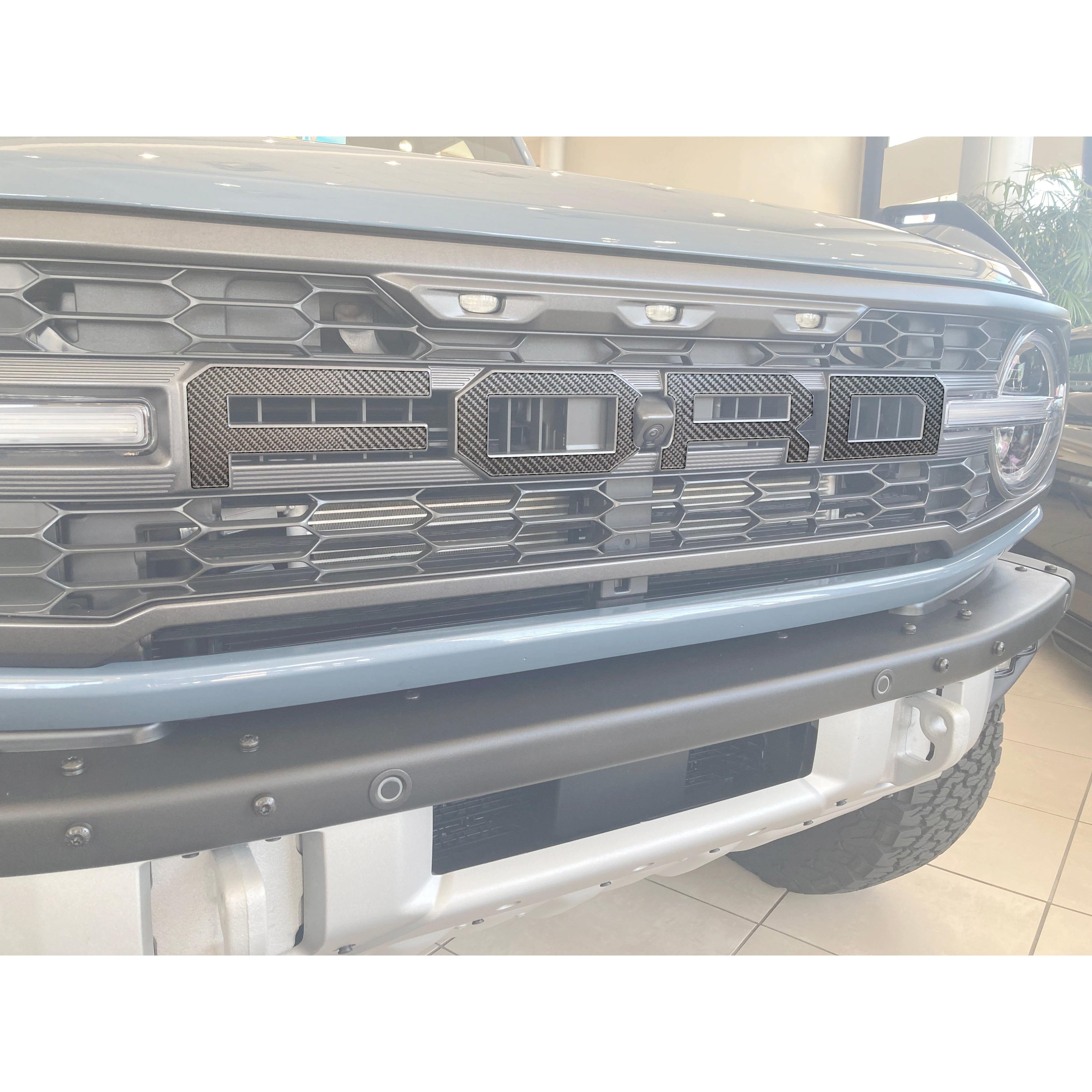 Raptor Front Grill Letter Overlays Fits 2022-2026 Ford Bronco