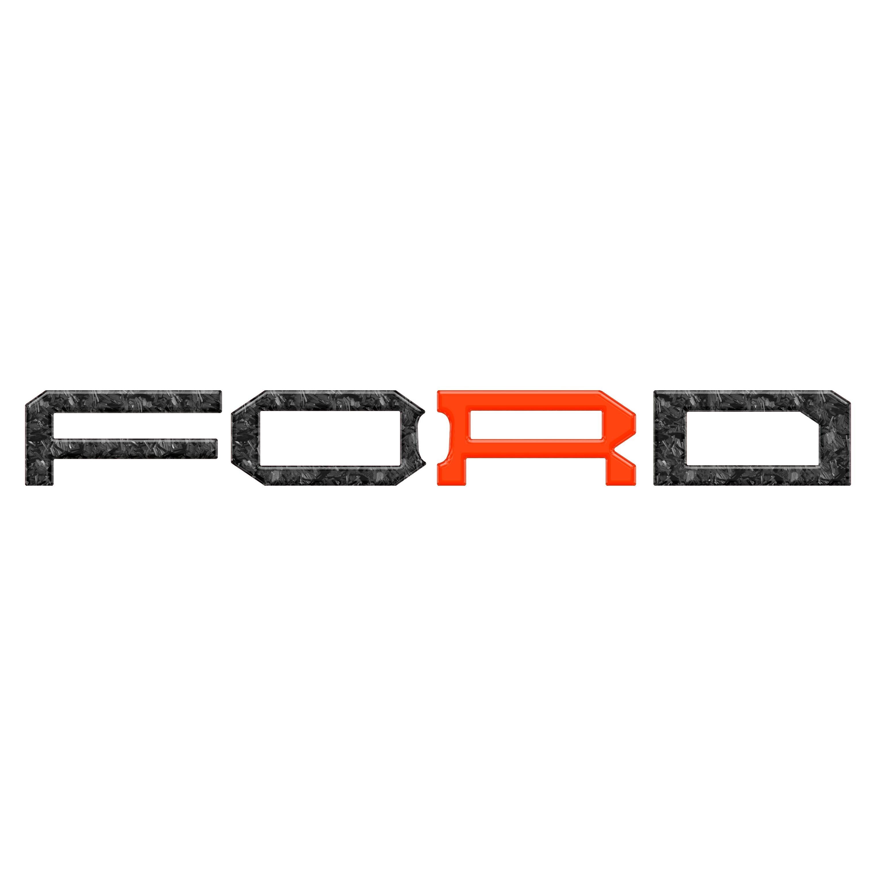 Raptor Front Grill Letter Overlays Fits 2022-2026 Ford Bronco
