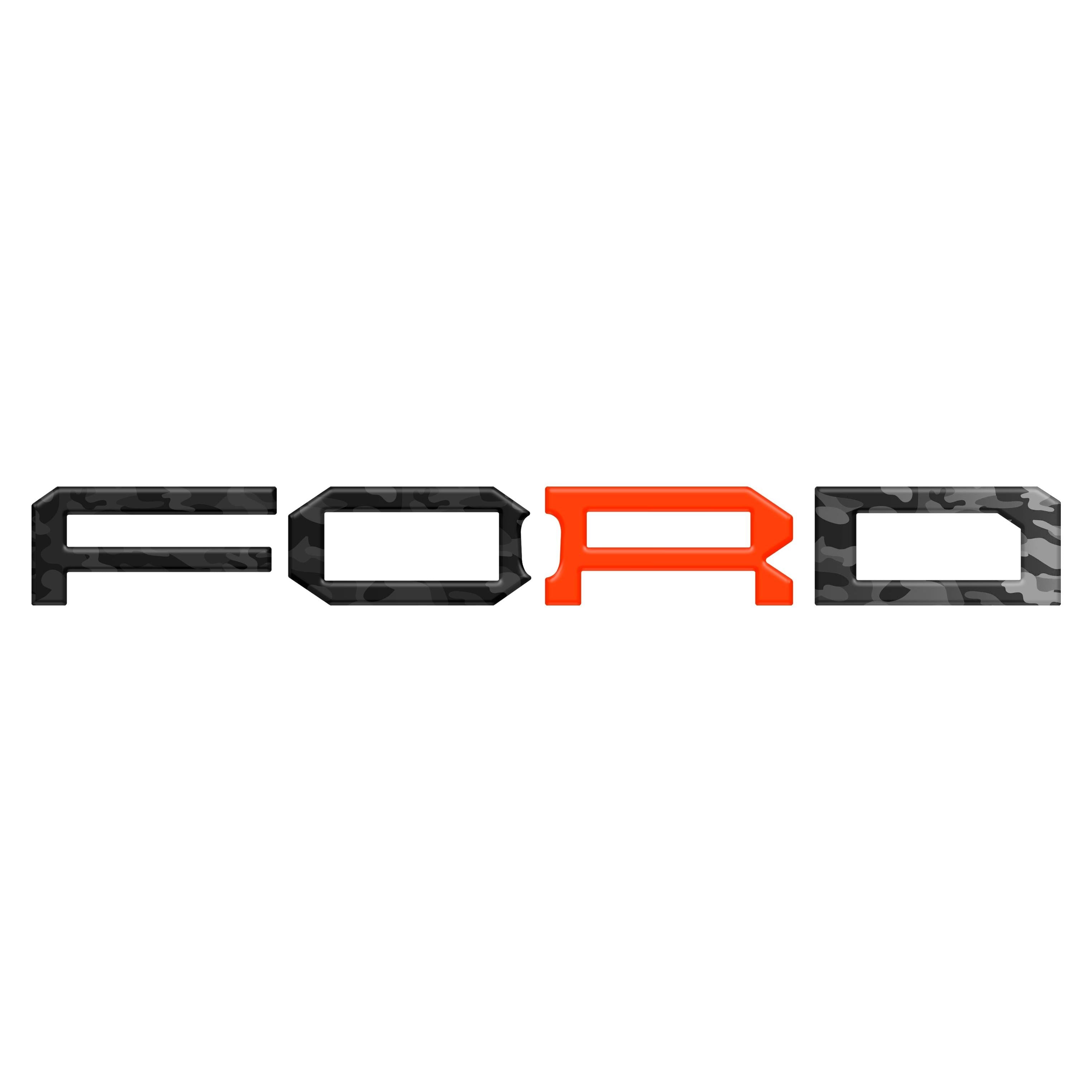 Raptor Front Grill Letter Overlays Fits 2022-2026 Ford Bronco