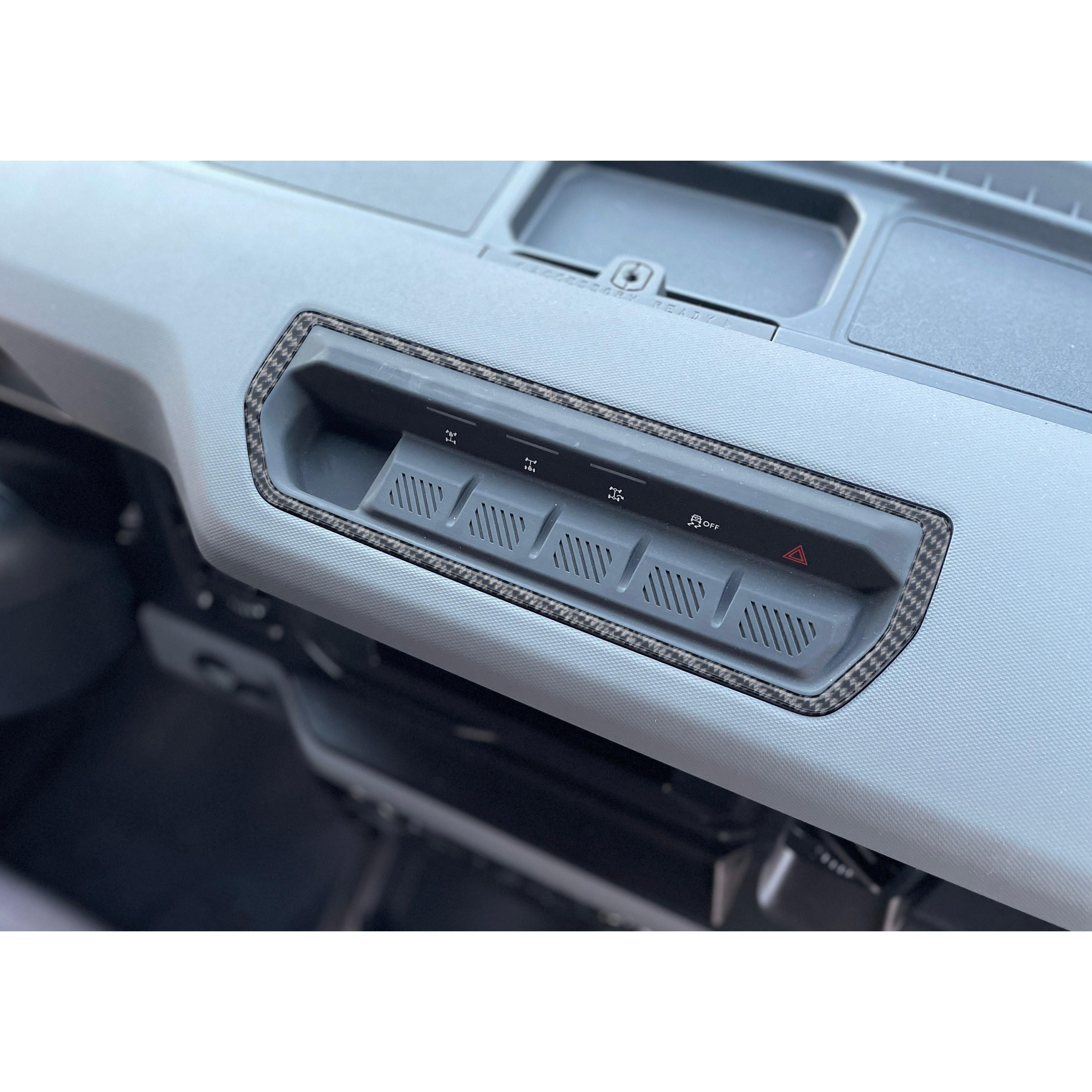 Dash Top Switch Panel Accent Trim Fits 2021-2026 Ford Bronco