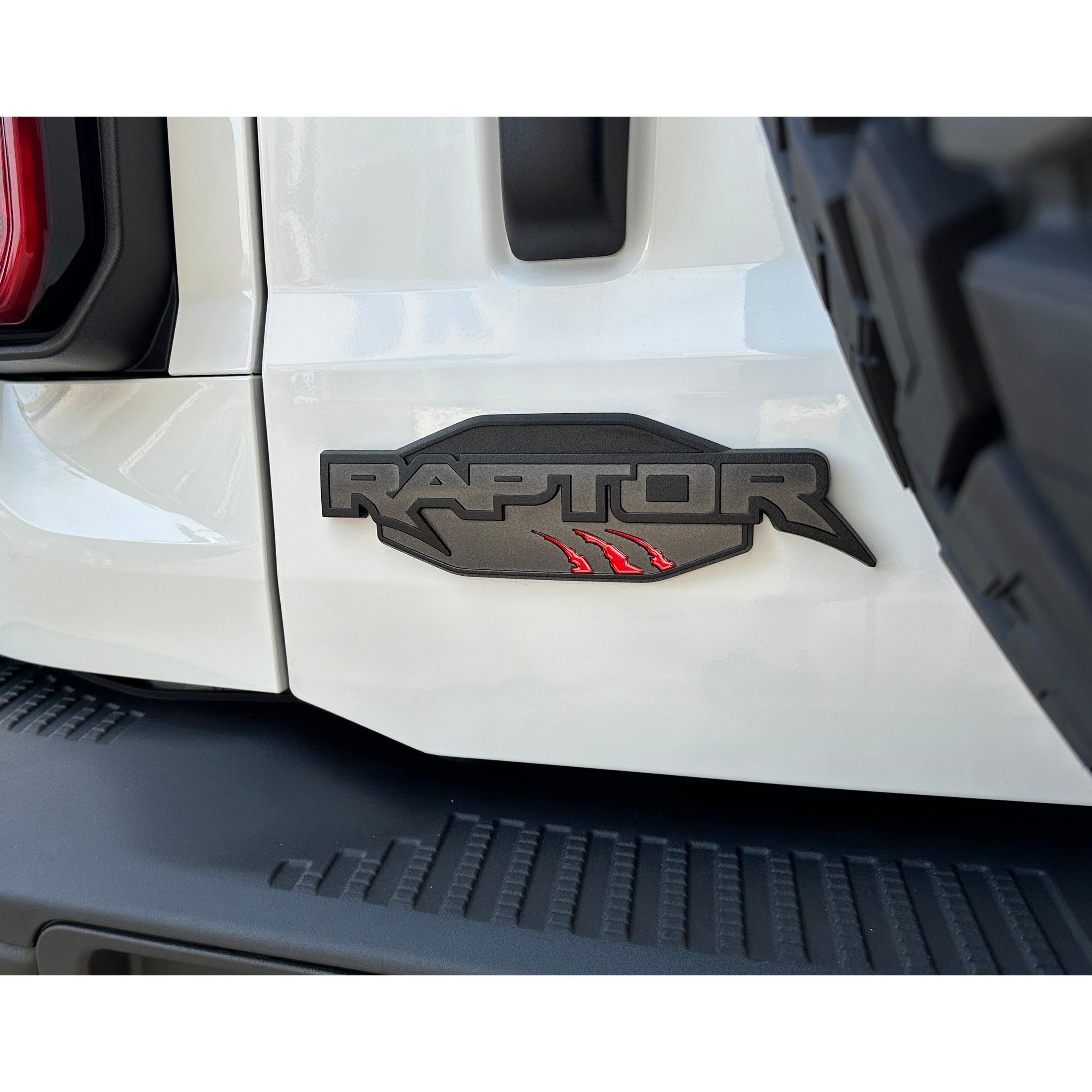 Raptor Emblem Claw Mark Inserts Fits 2022-2026 Ford Bronco Raptor
