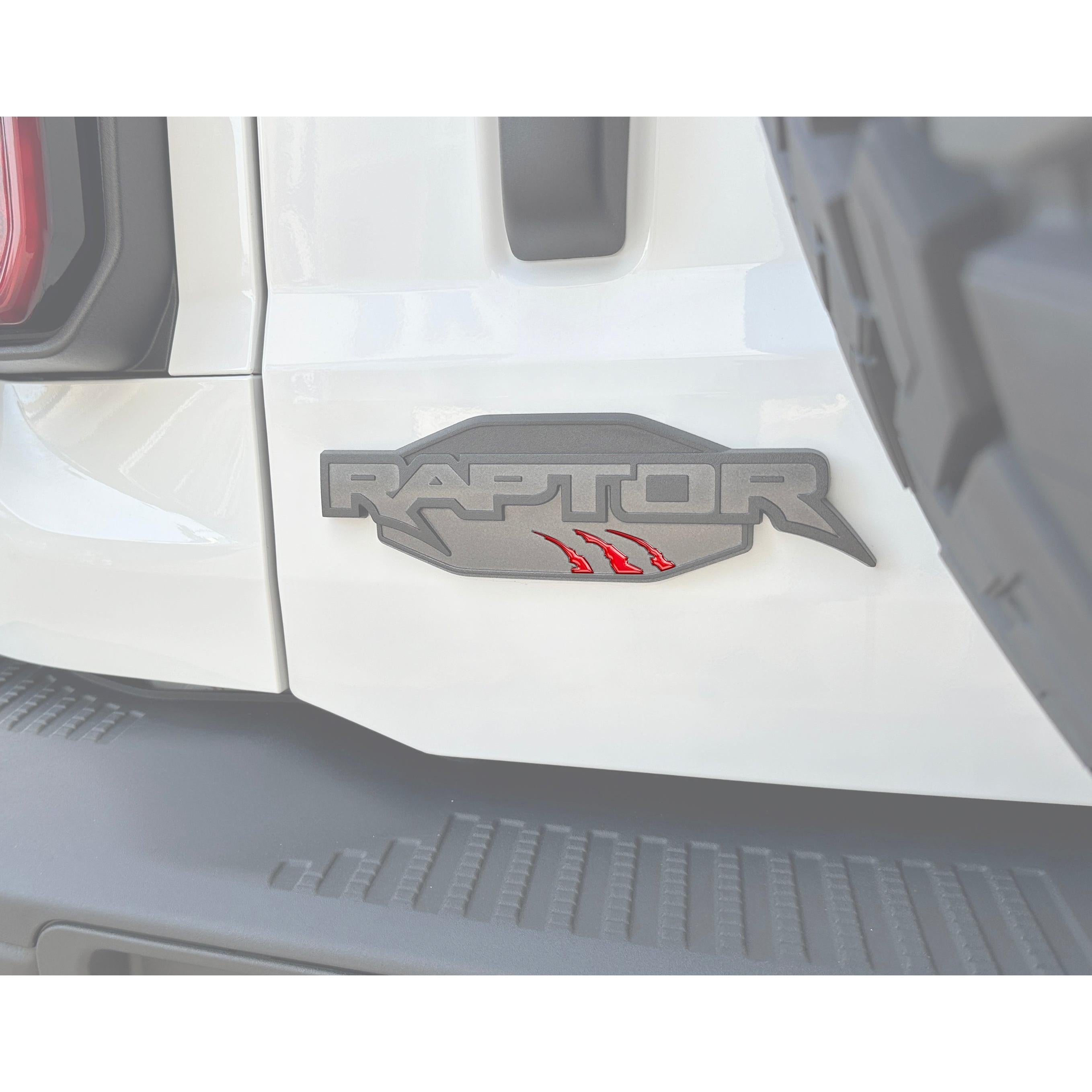 Raptor Emblem Claw Mark Inserts Fits 2022-2026 Ford Bronco Raptor