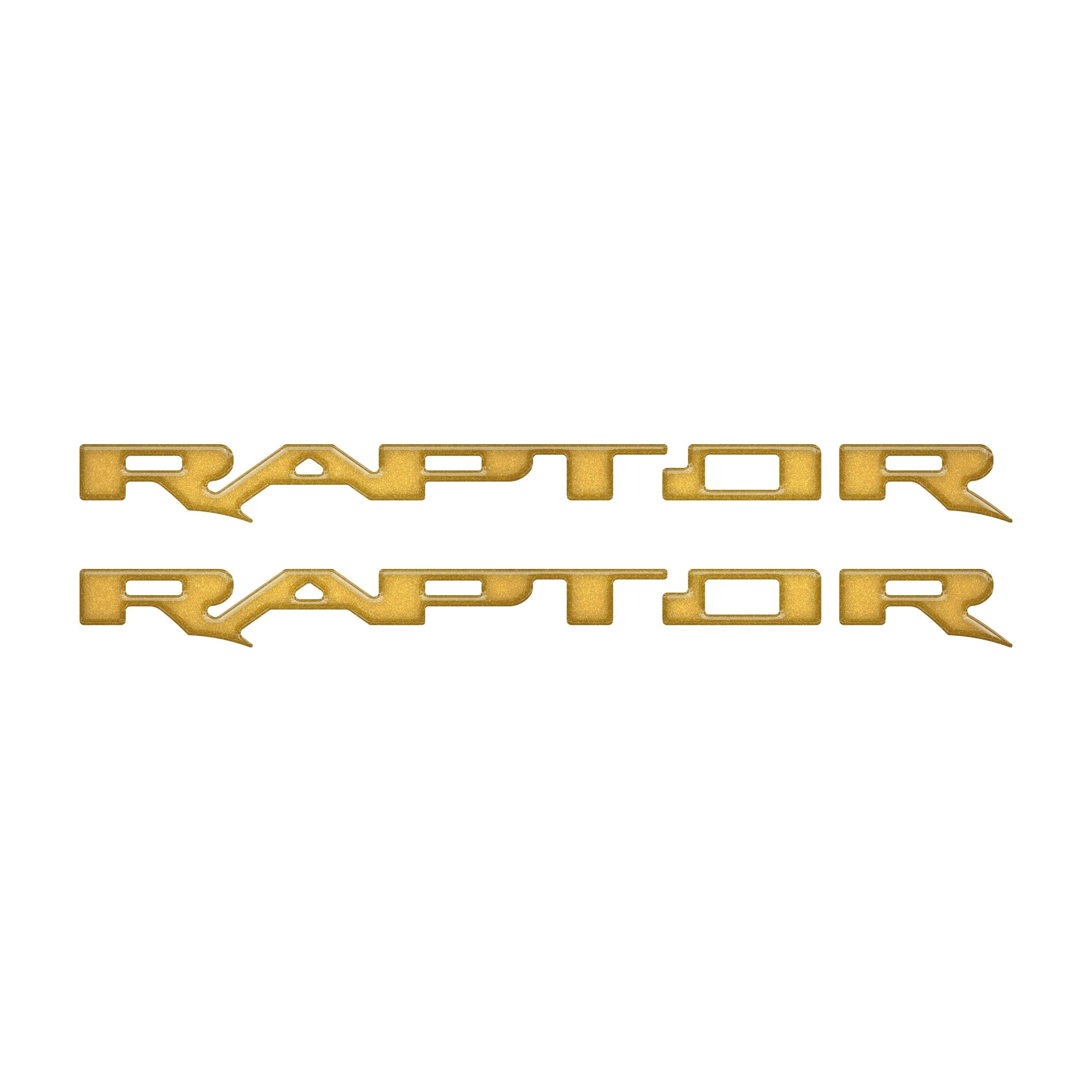 Raptor Running Board Letter Overlays Fits 2022-2026 Ford Bronco Raptor