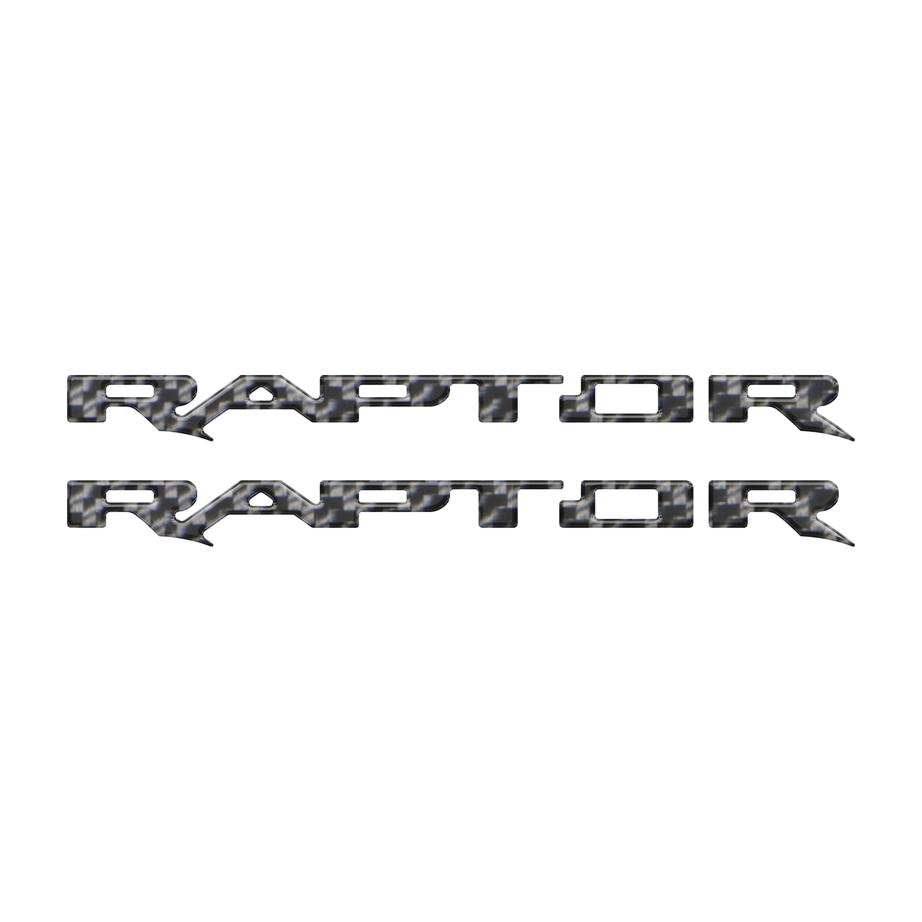 Raptor Running Board Letter Overlays Fits 2022-2026 Ford Bronco Raptor