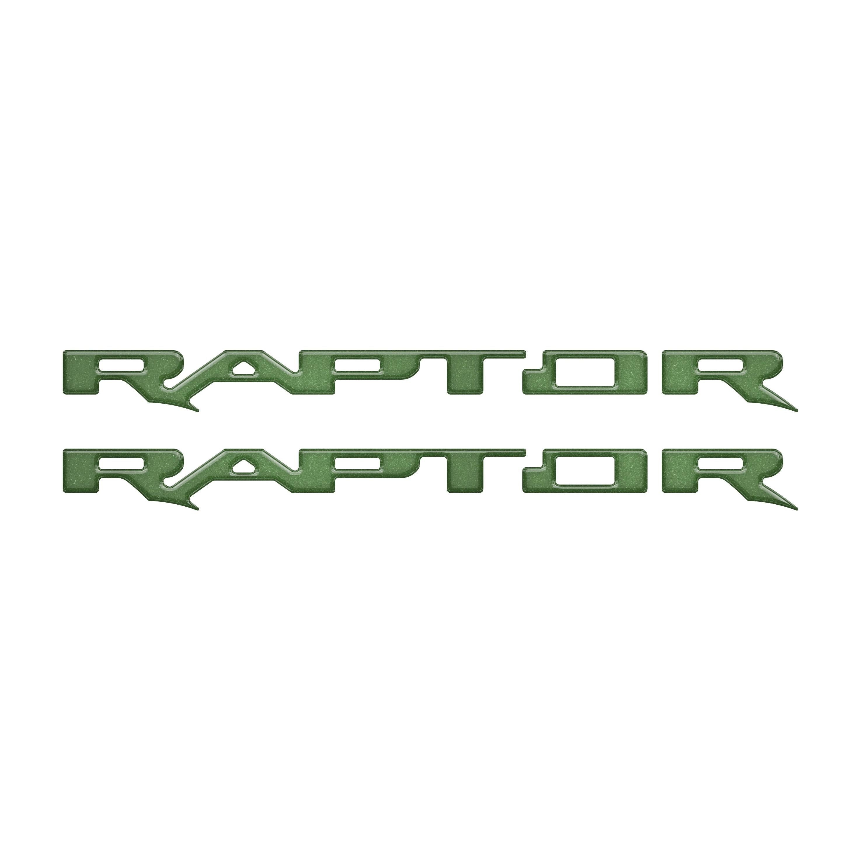Raptor Running Board Letter Overlays Fits 2022-2026 Ford Bronco Raptor