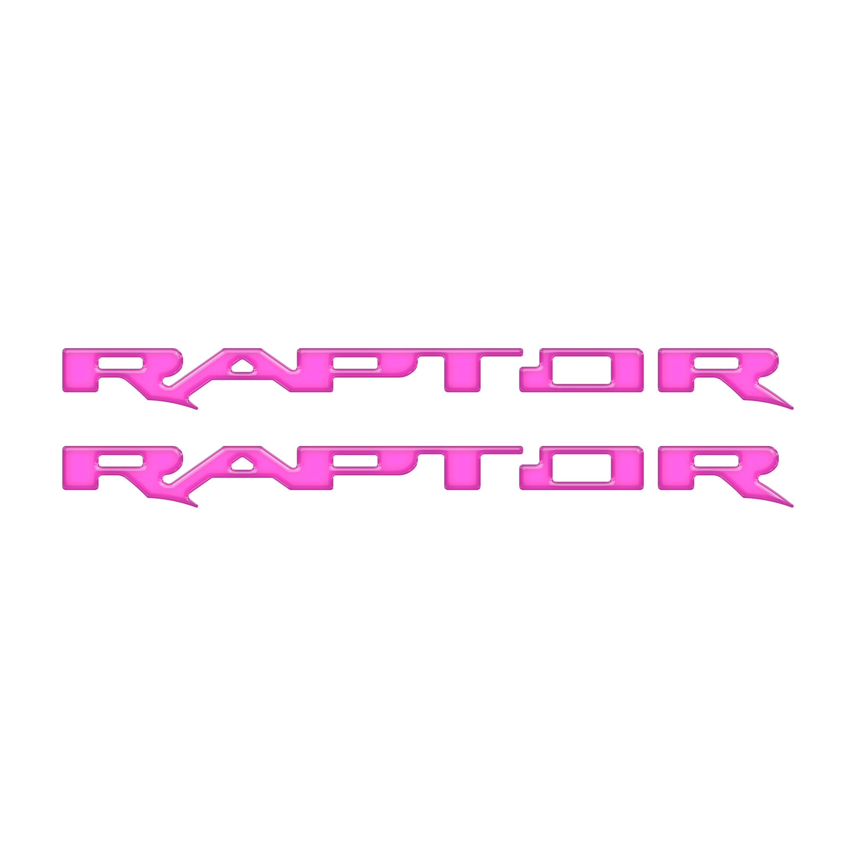 Raptor Running Board Letter Overlays Fits 2022-2026 Ford Bronco Raptor