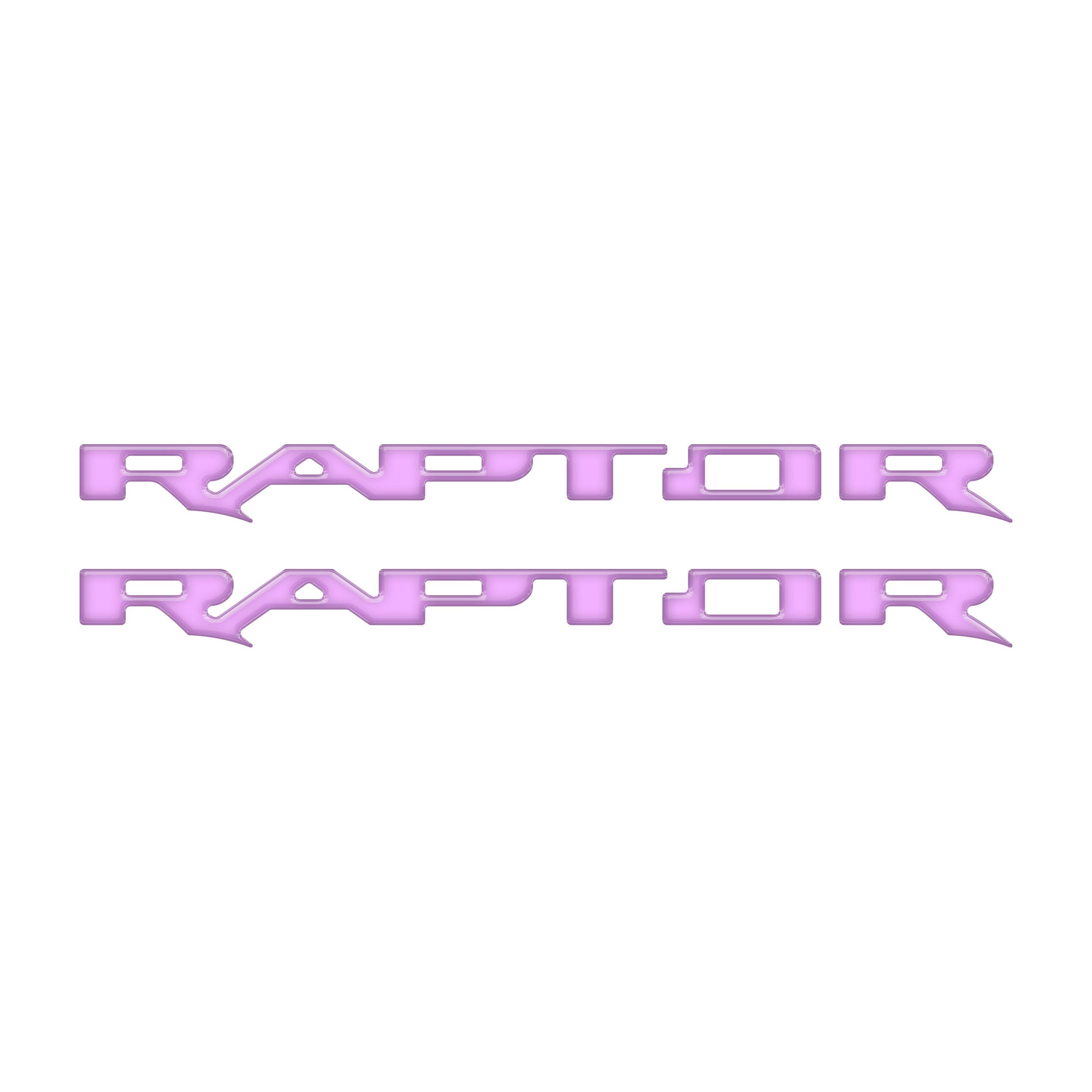 Raptor Running Board Letter Overlays Fits 2022-2026 Ford Bronco Raptor
