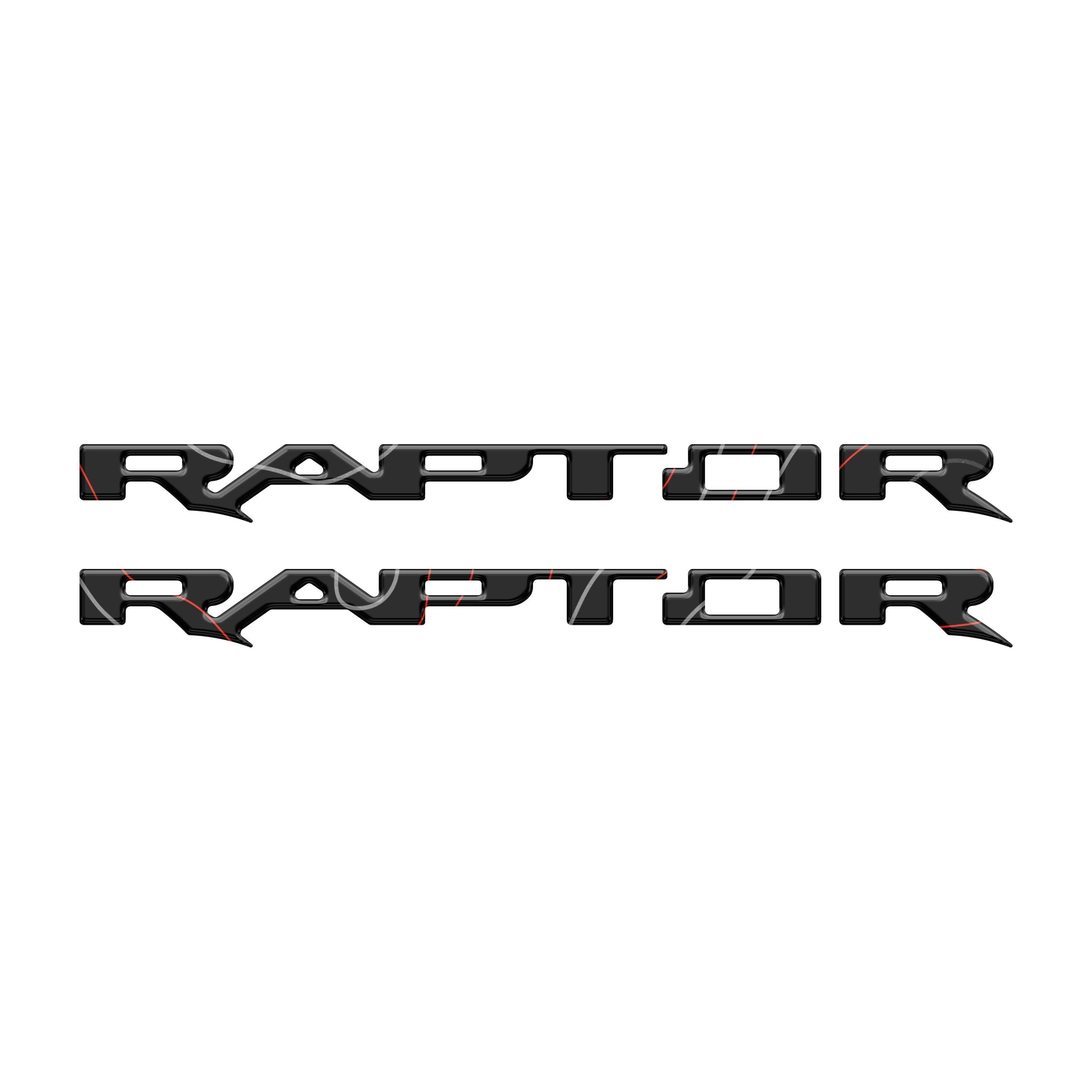 Raptor Running Board Letter Overlays Fits 2022-2026 Ford Bronco Raptor