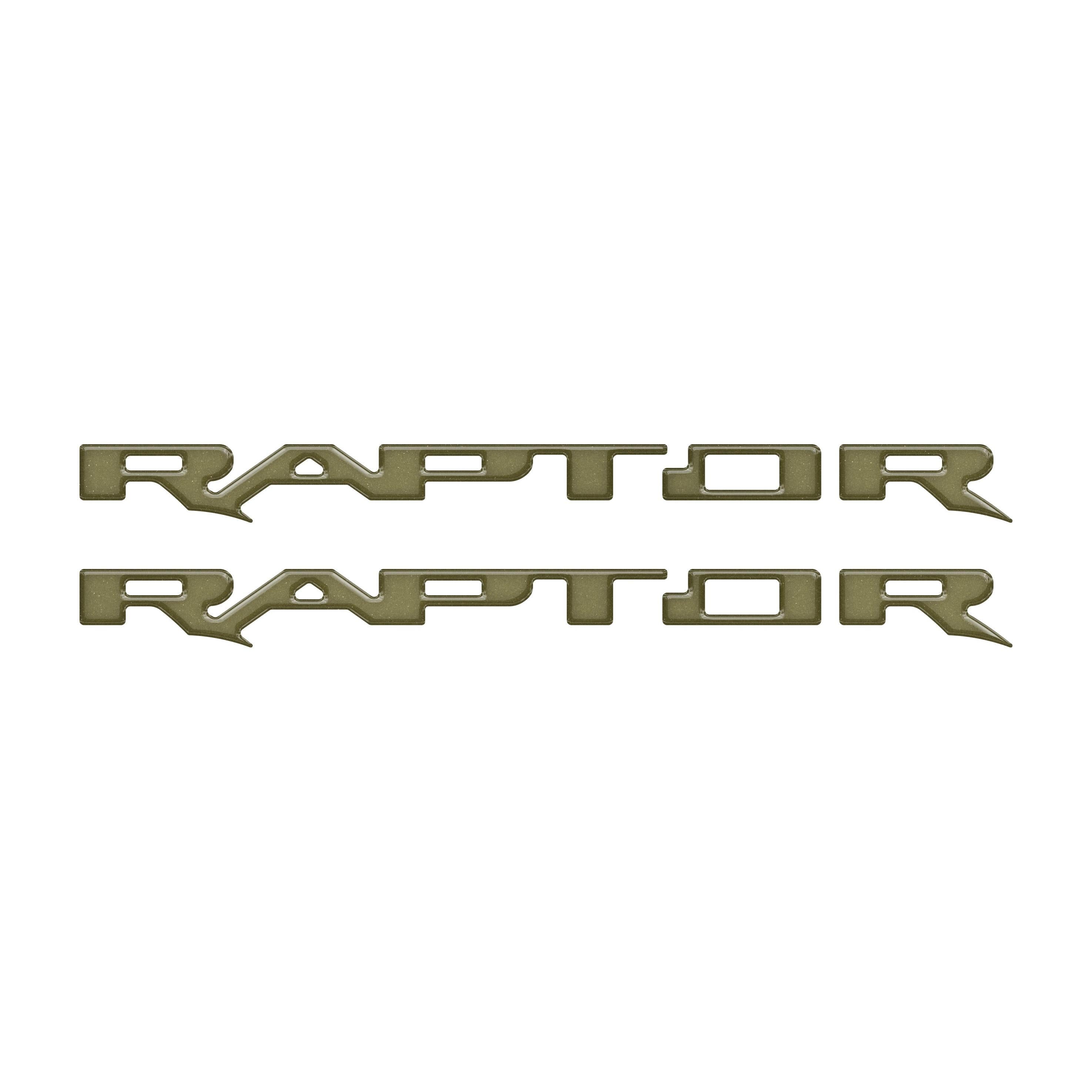 Raptor Running Board Letter Overlays Fits 2022-2026 Ford Bronco Raptor