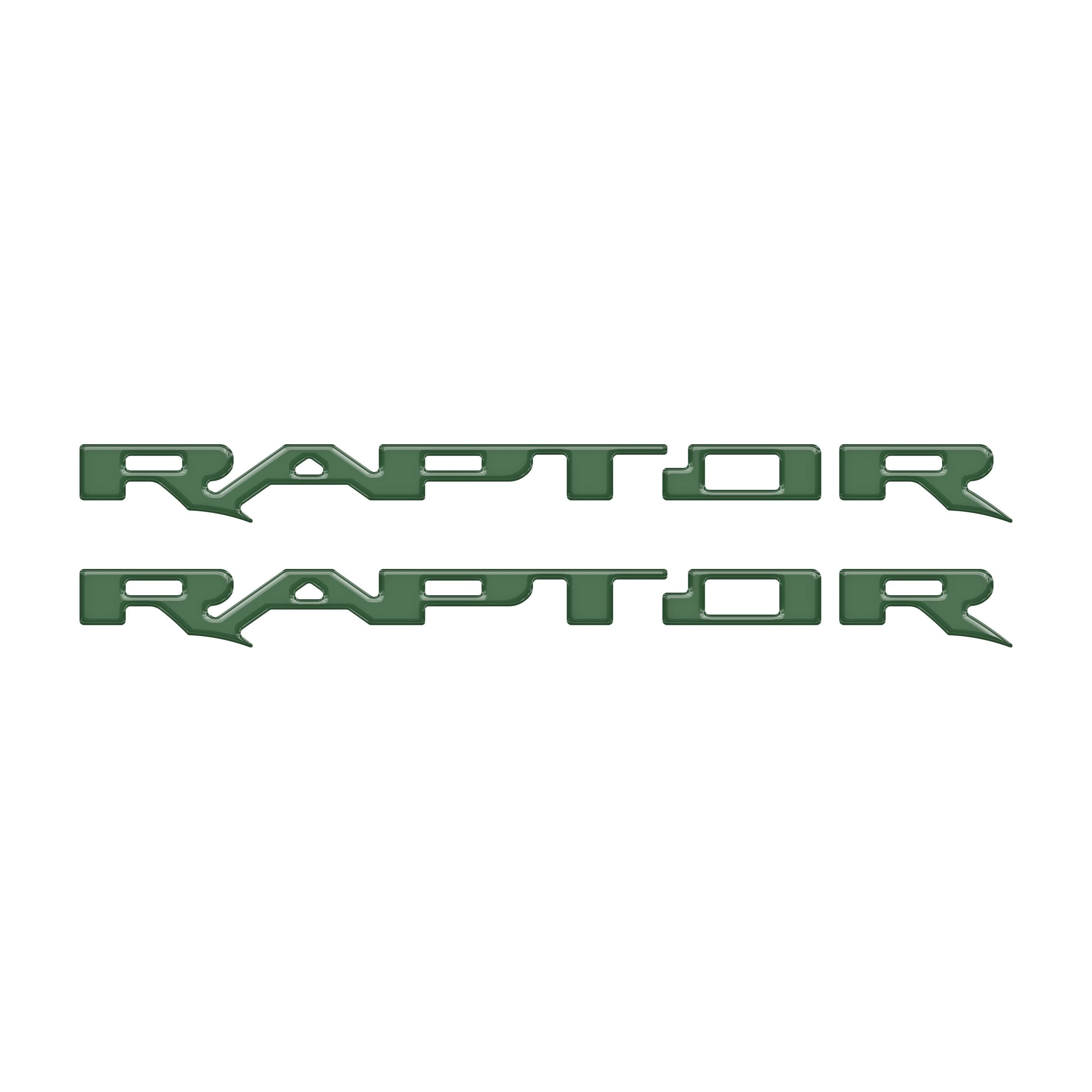 Raptor Running Board Letter Overlays Fits 2022-2026 Ford Bronco Raptor