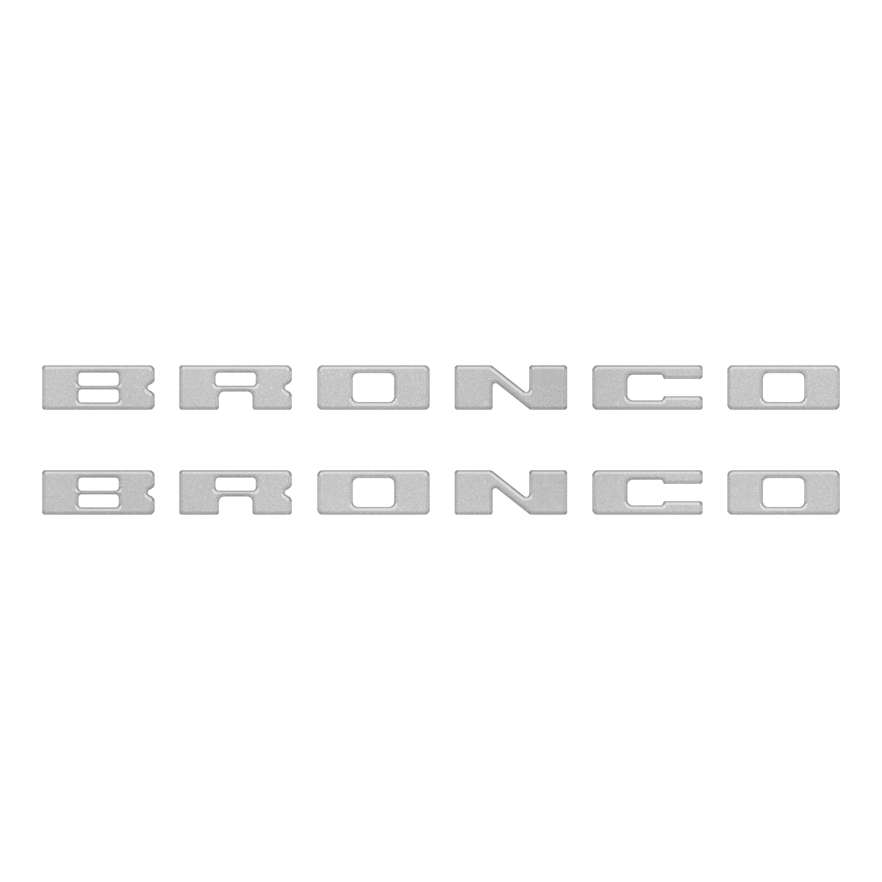 Bronco Running Board Letter Inserts/Overlays Fits 2021-2026 Ford Bronco