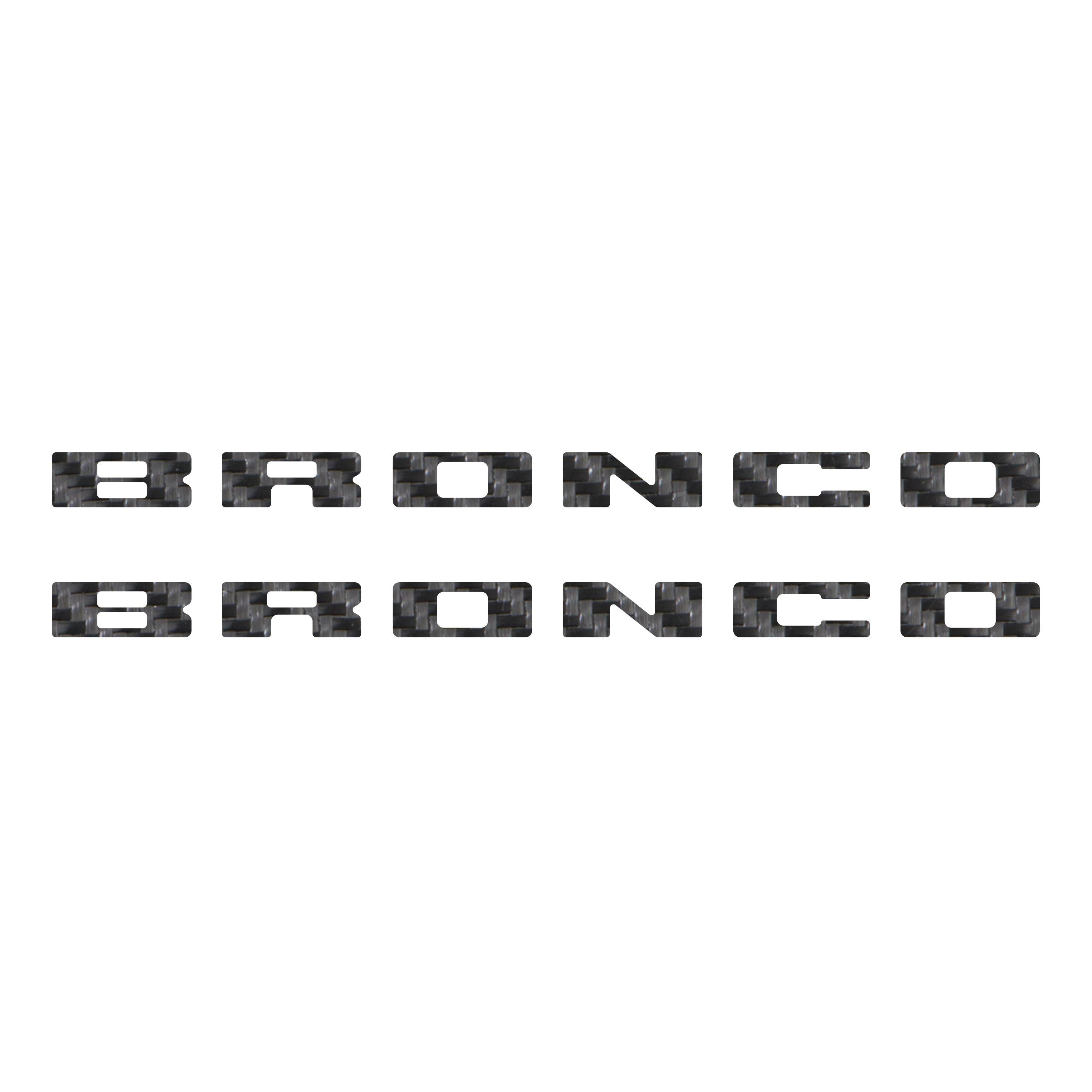 Bronco Running Board Letter Inserts/Overlays Fits 2021-2026 Ford Bronco