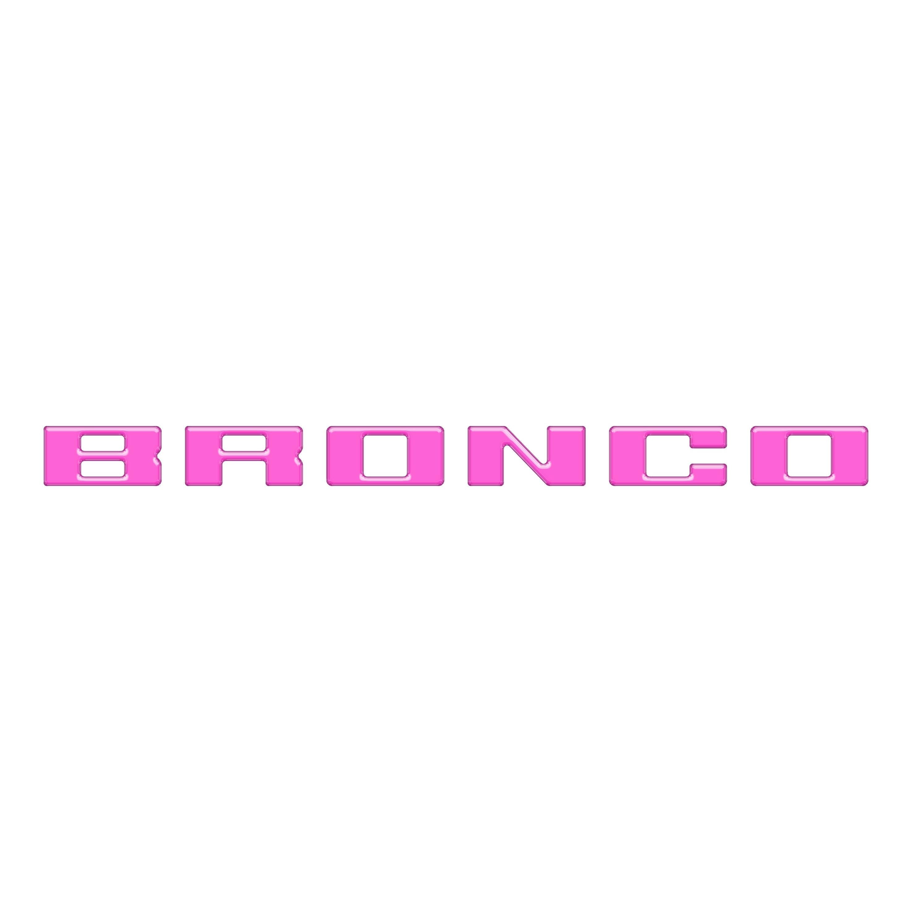 Slideout Tailgate Letter Inserts Fits 2021-2026 Ford Bronco