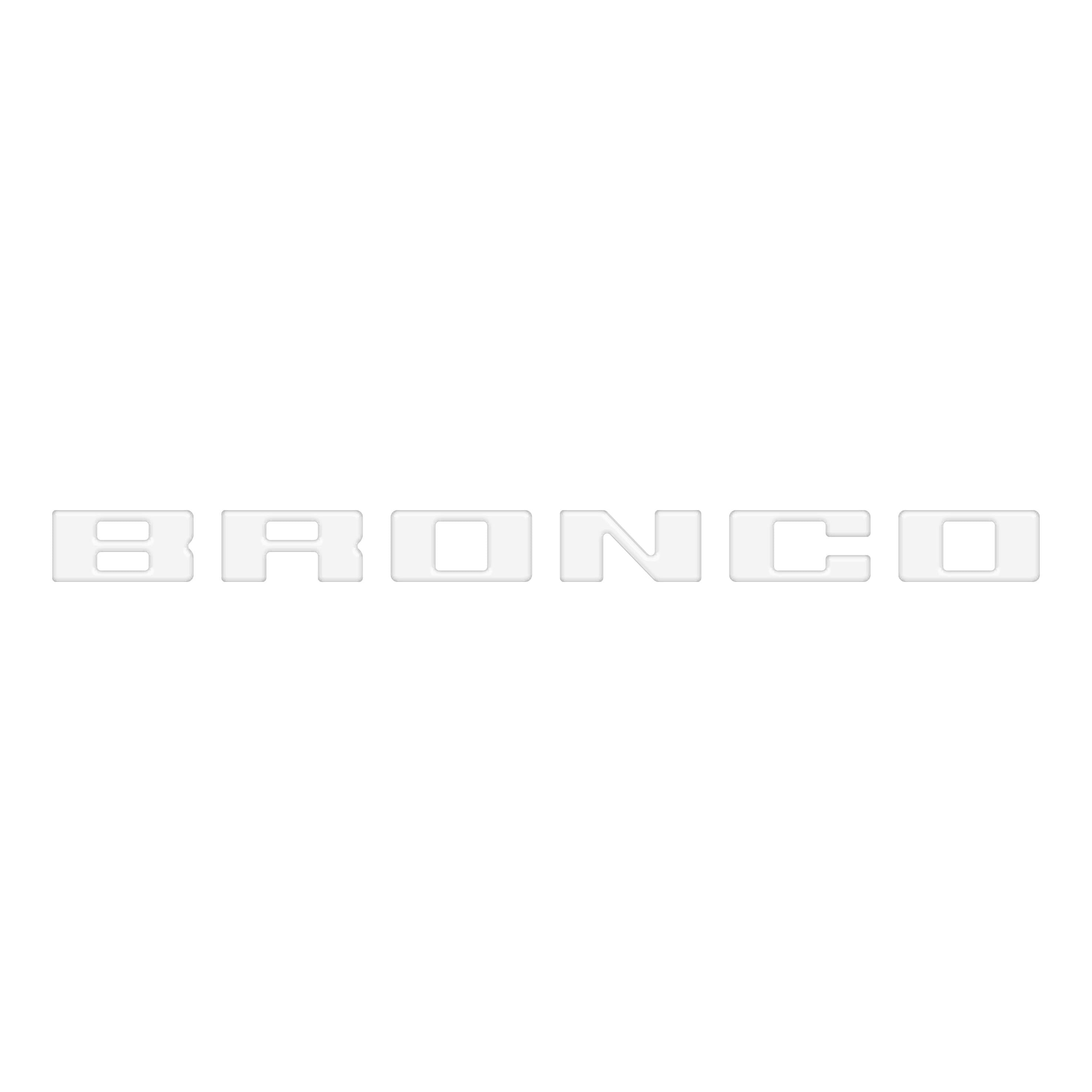 Slideout Tailgate Letter Inserts Fits 2021-2026 Ford Bronco