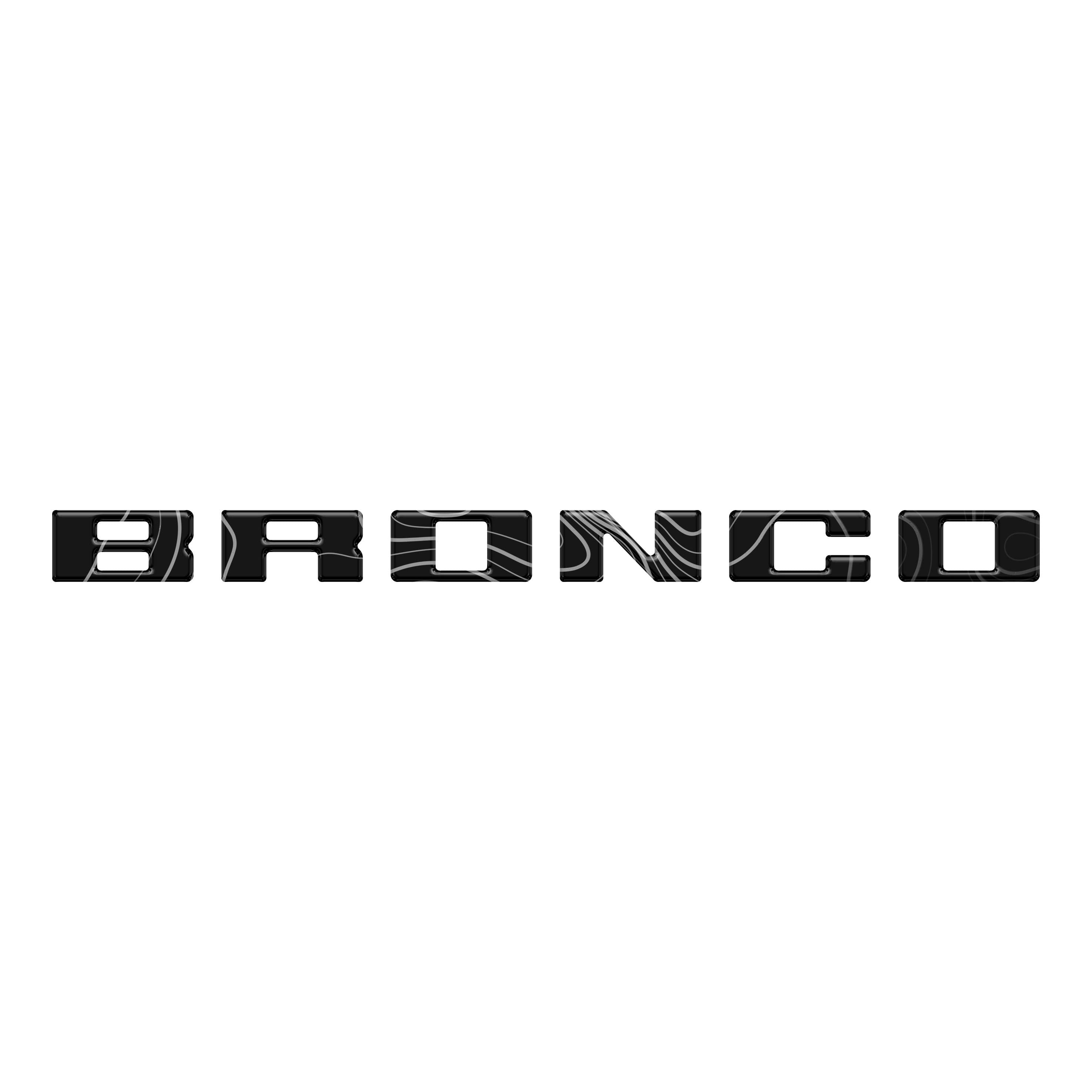 Slideout Tailgate Letter Inserts Fits 2021-2026 Ford Bronco
