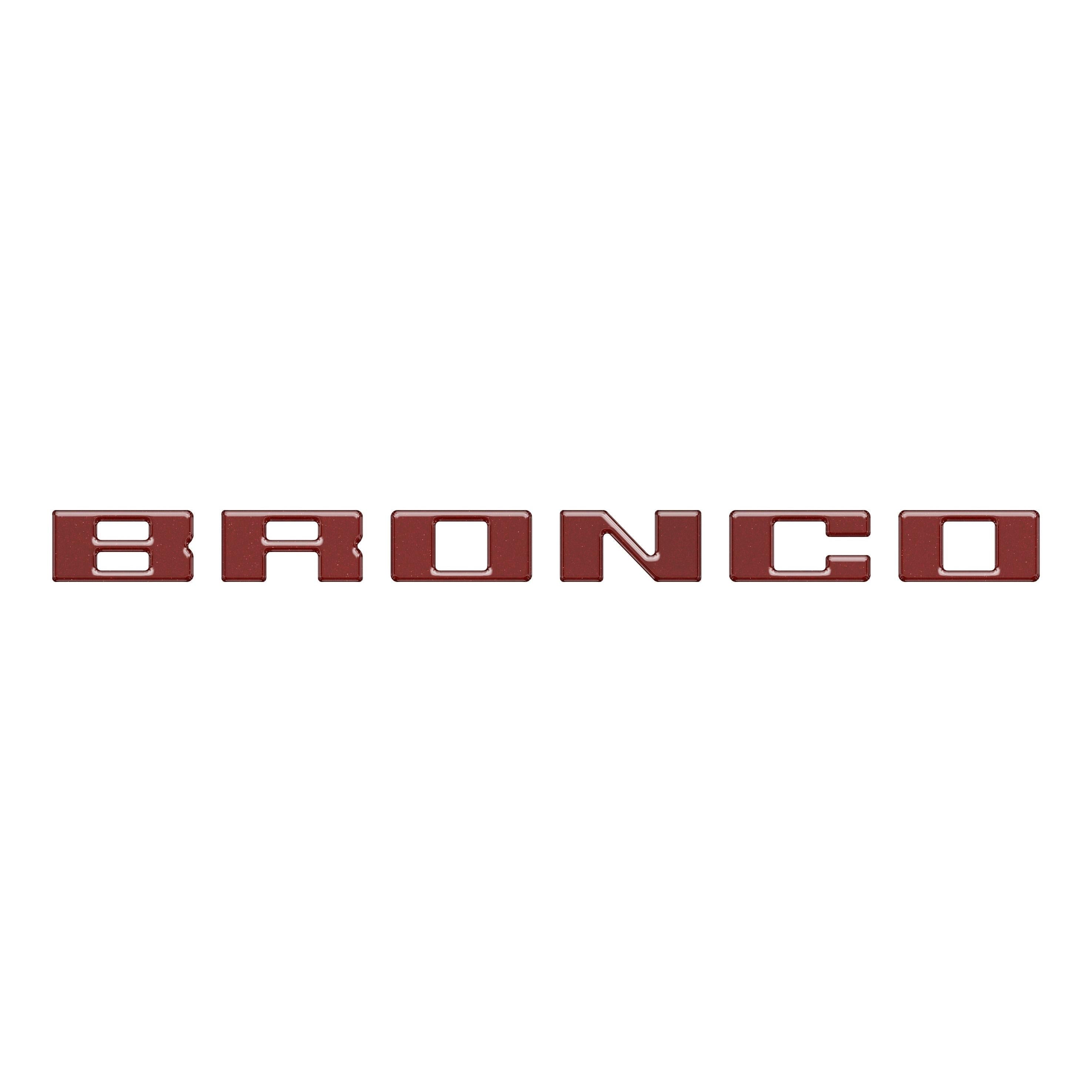 Slideout Tailgate Letter Inserts Fits 2021-2026 Ford Bronco