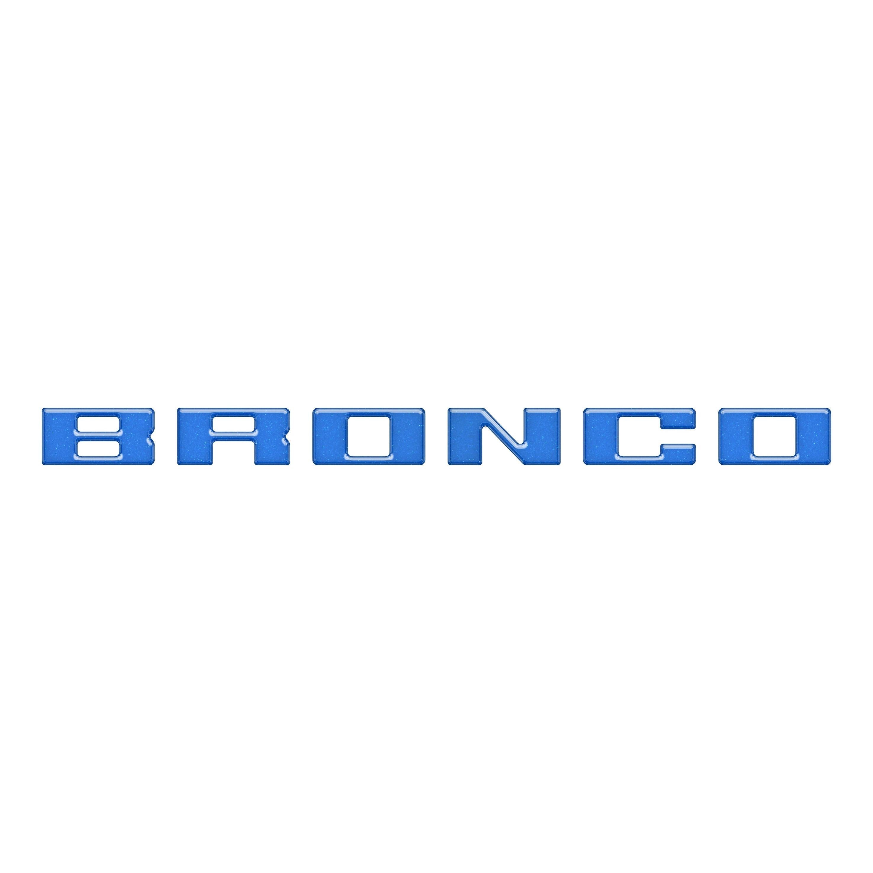 Slideout Tailgate Letter Inserts Fits 2021-2026 Ford Bronco