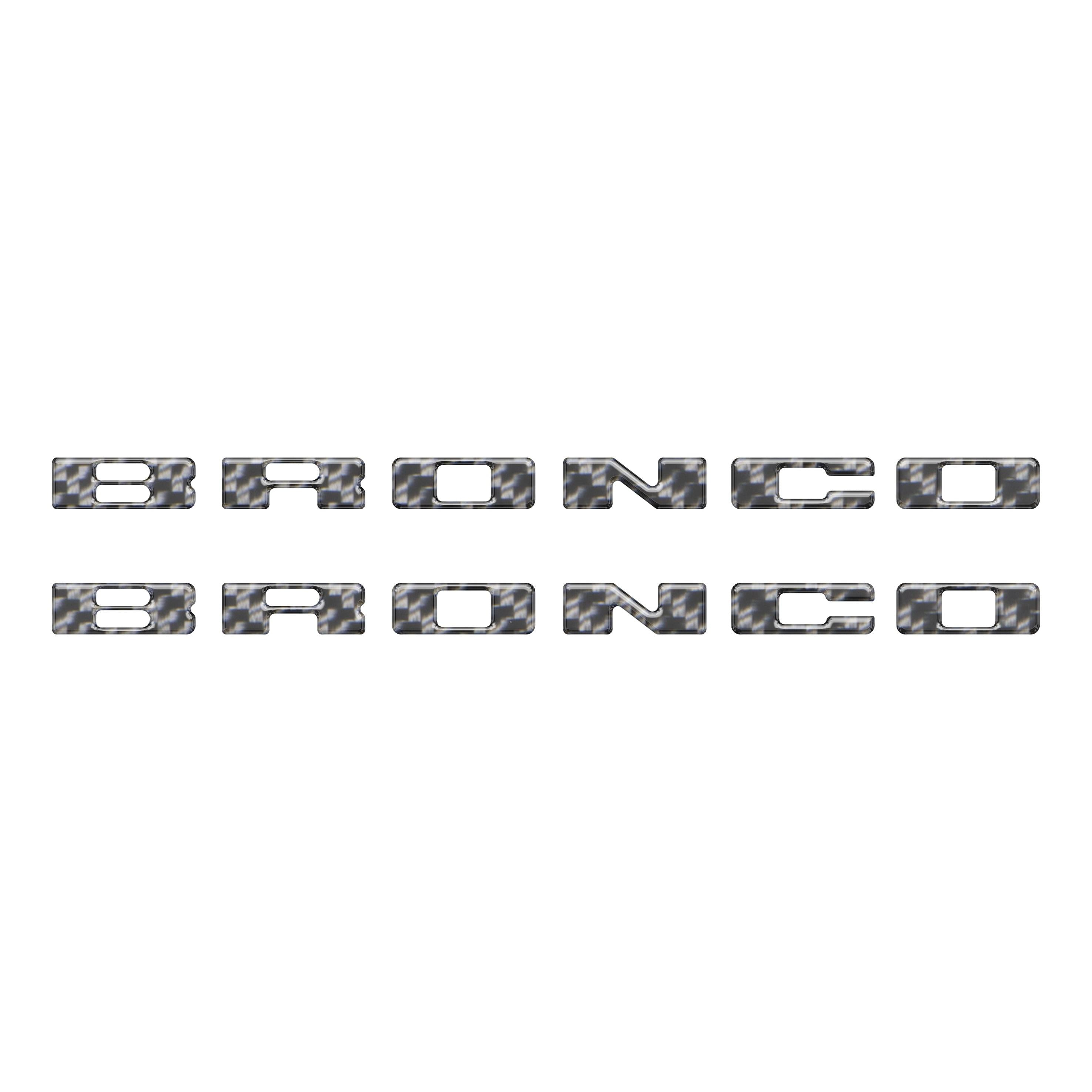 Rear Mudflap Letter Inserts Fits 2021-2026 Ford Bronco Sport
