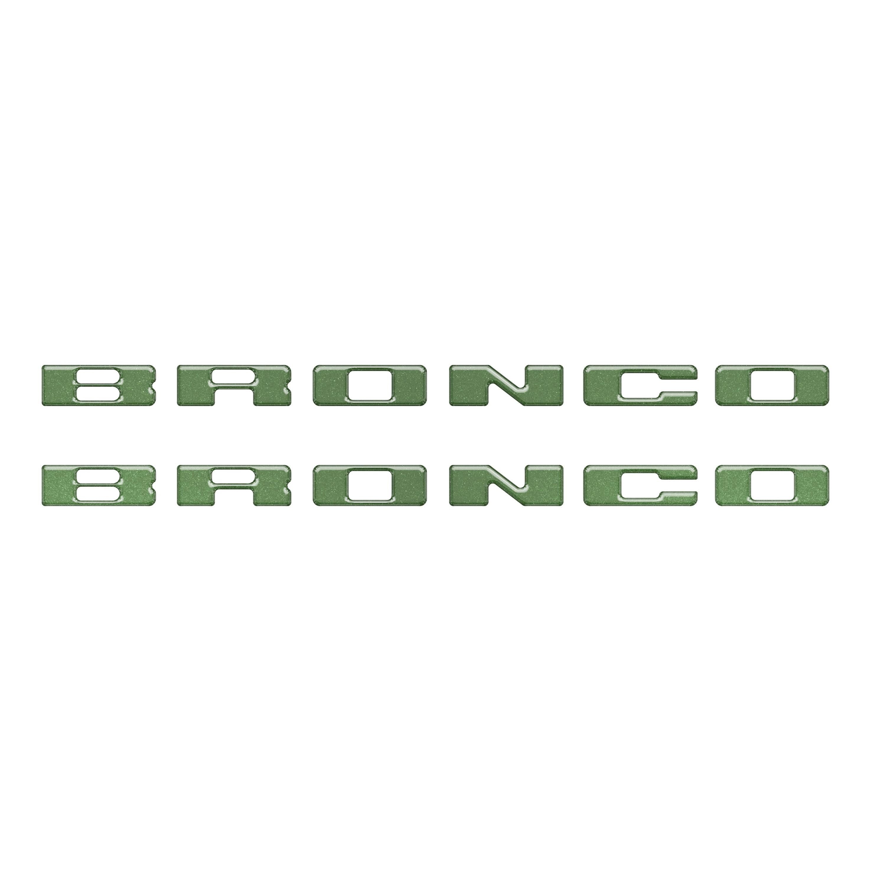 Rear Mudflap Letter Inserts Fits 2021-2026 Ford Bronco Sport