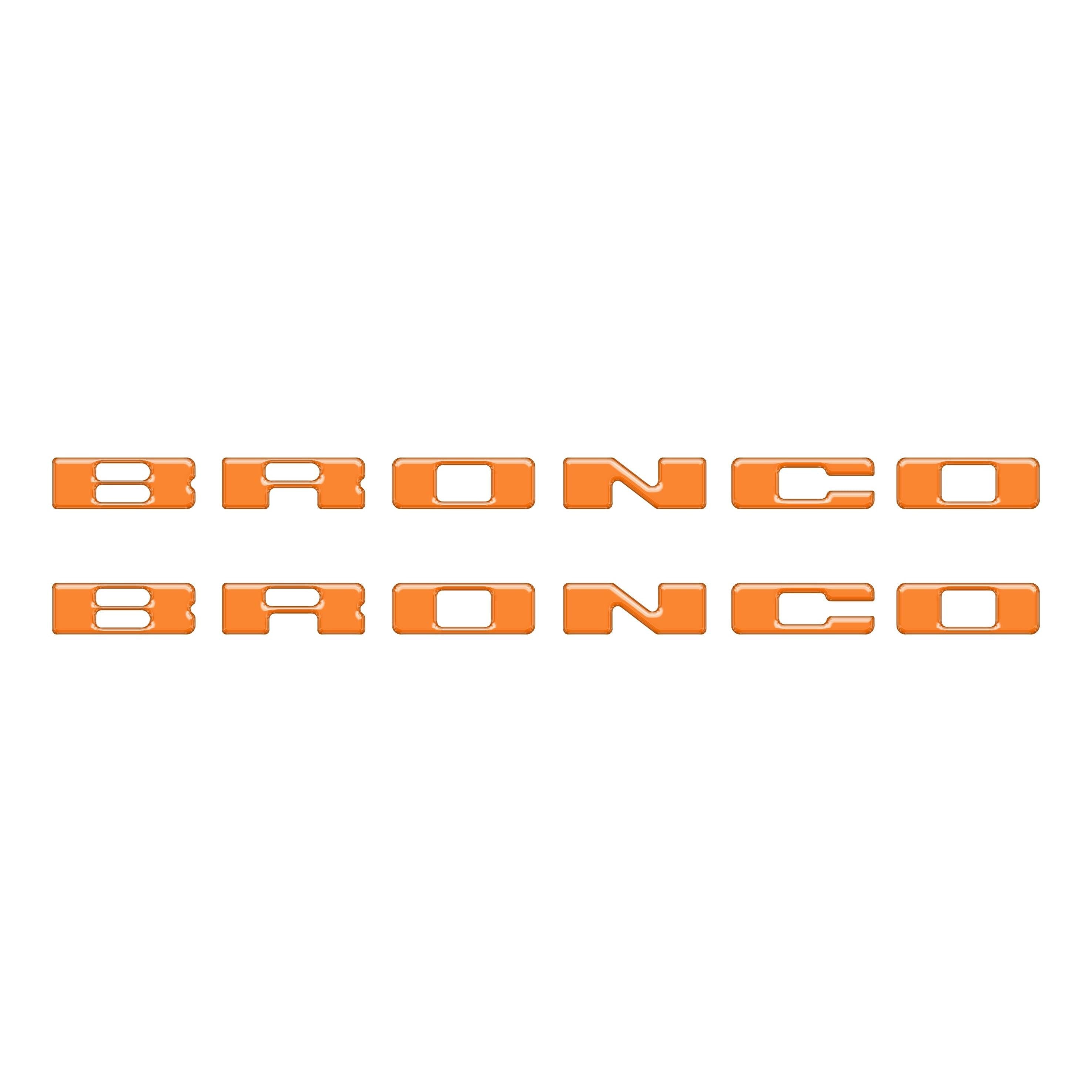 Rear Mudflap Letter Inserts Fits 2021-2026 Ford Bronco Sport