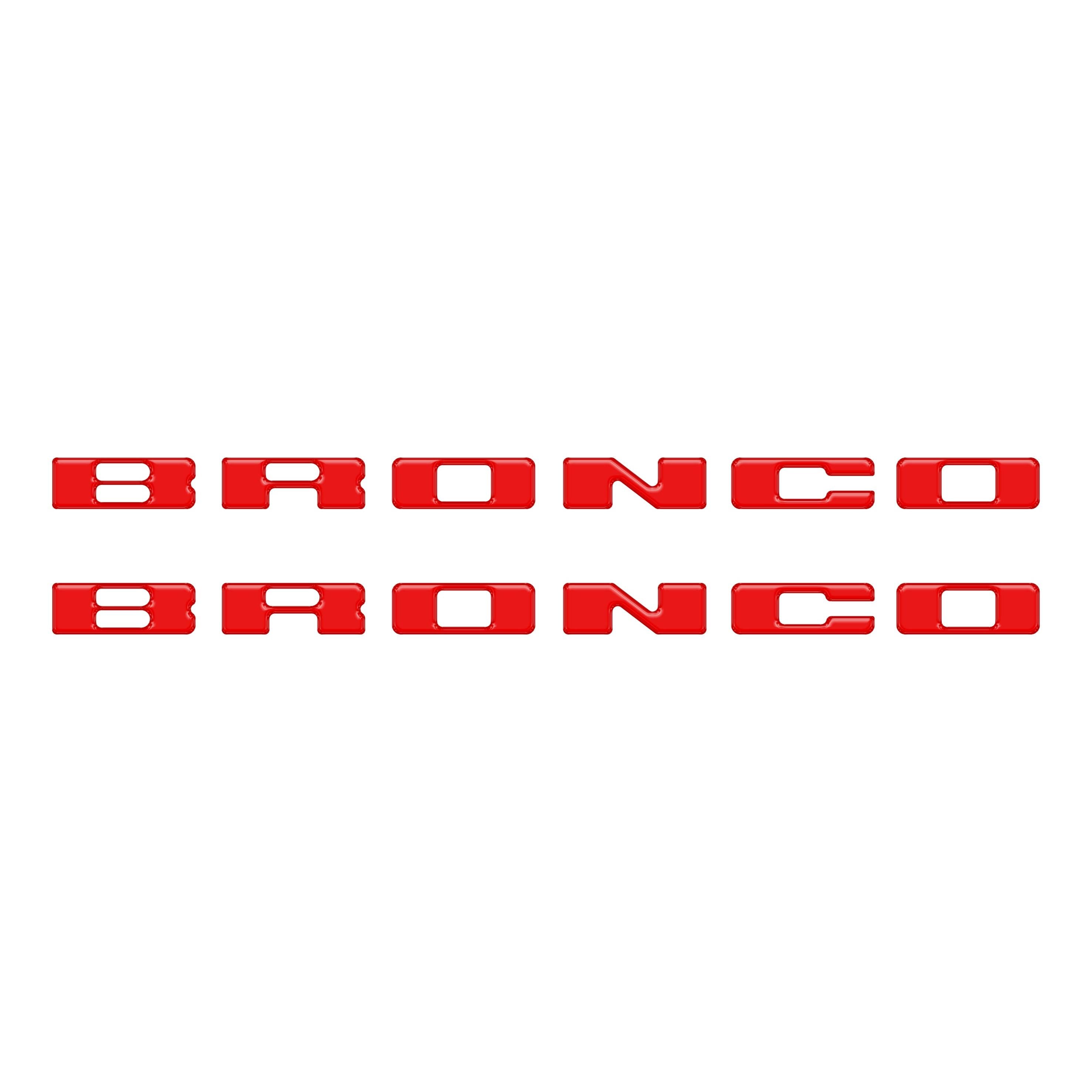 Rear Mudflap Letter Inserts Fits 2021-2026 Ford Bronco Sport