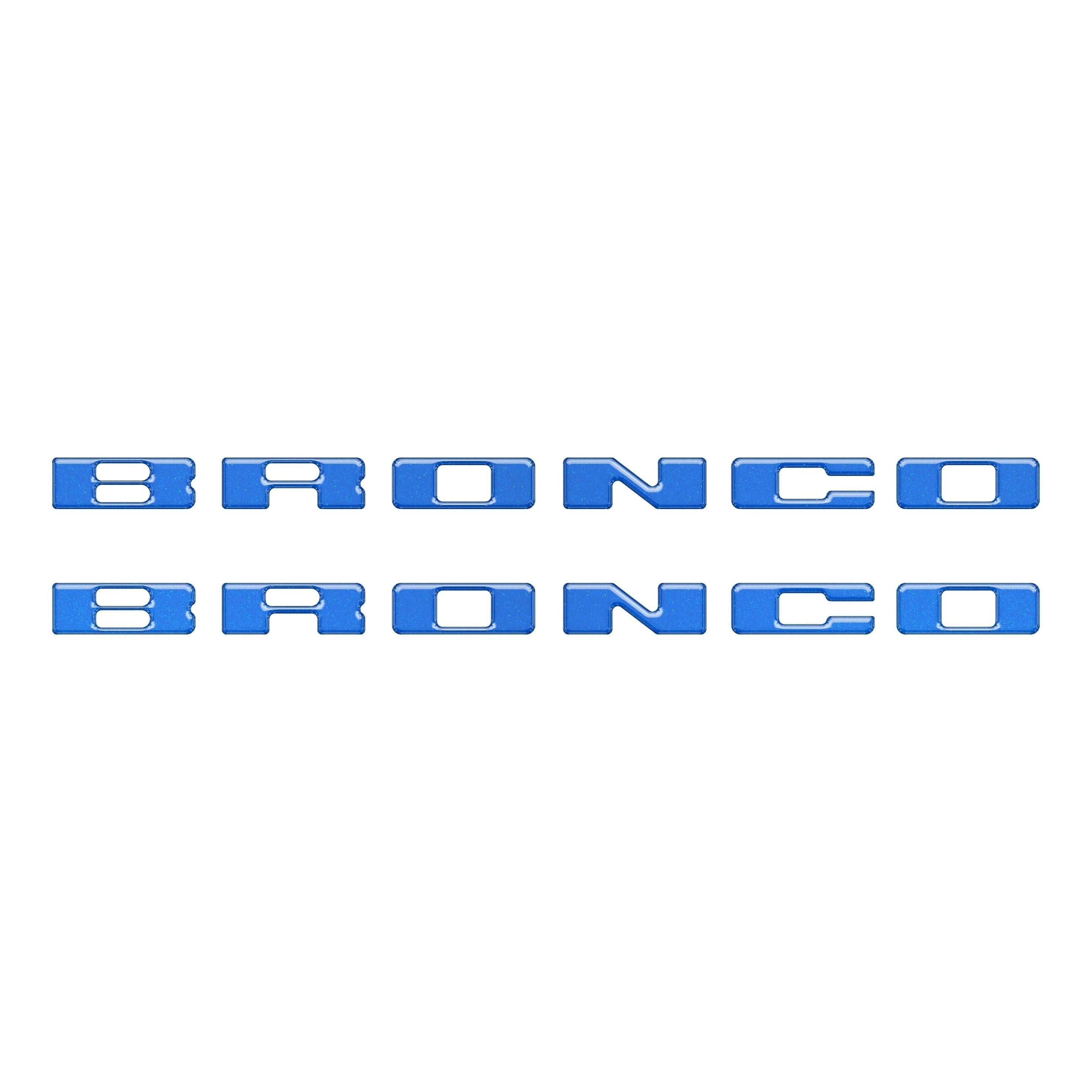 Rear Mudflap Letter Inserts Fits 2021-2026 Ford Bronco Sport