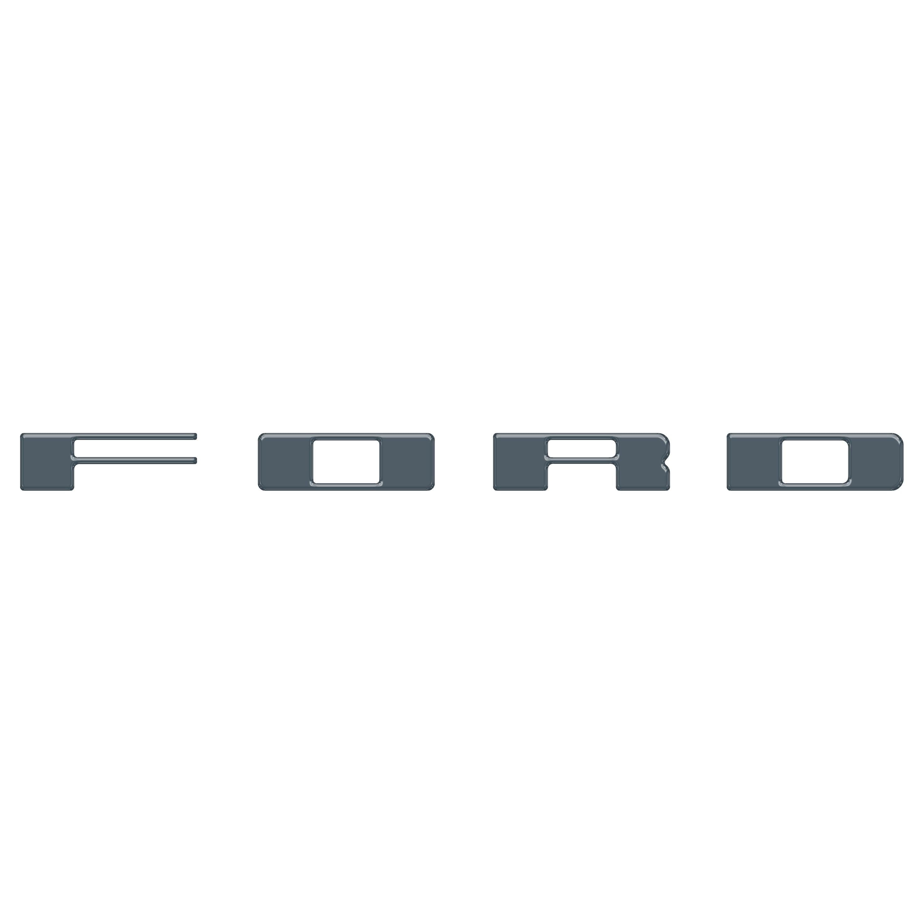 Bronco Heritage Grille Letter Overlays Fits 2023-2026 Ford Bronco