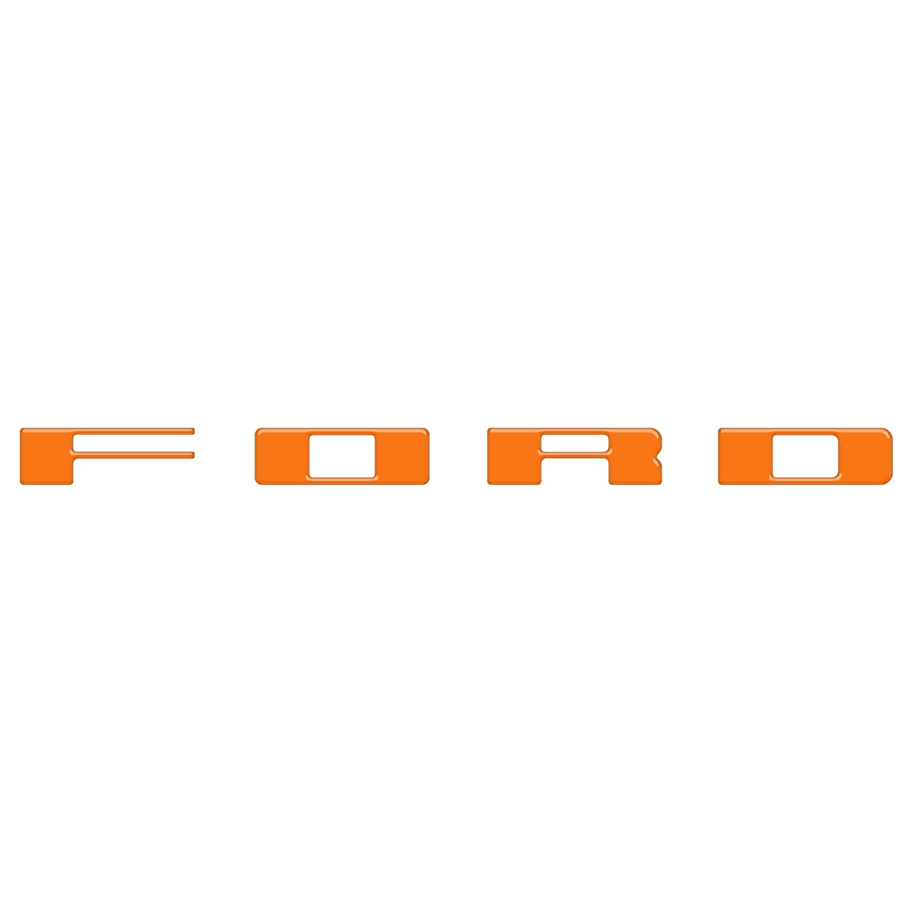 Bronco Heritage Grille Letter Overlays Fits 2023-2026 Ford Bronco