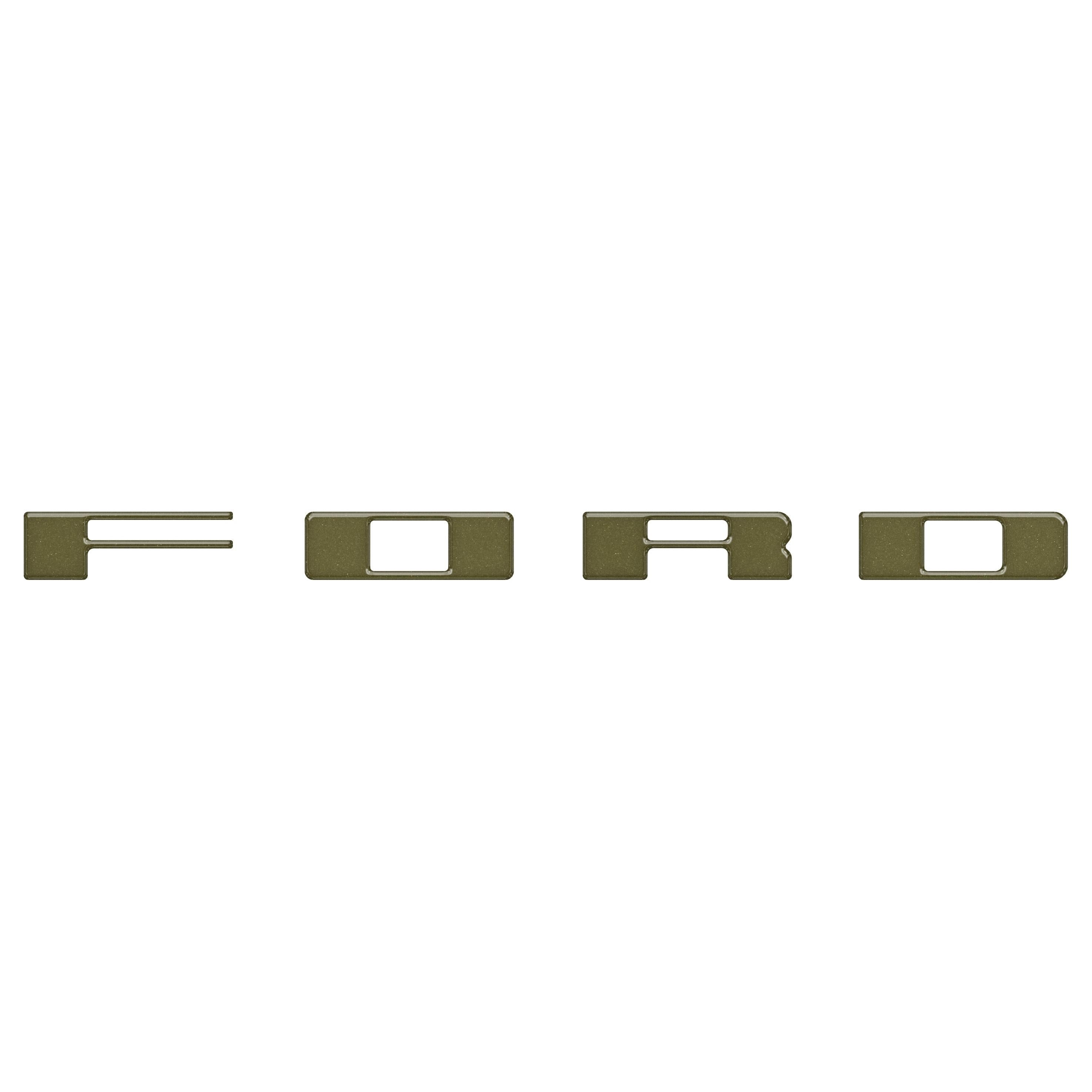 Bronco Heritage Grille Letter Overlays Fits 2023-2026 Ford Bronco