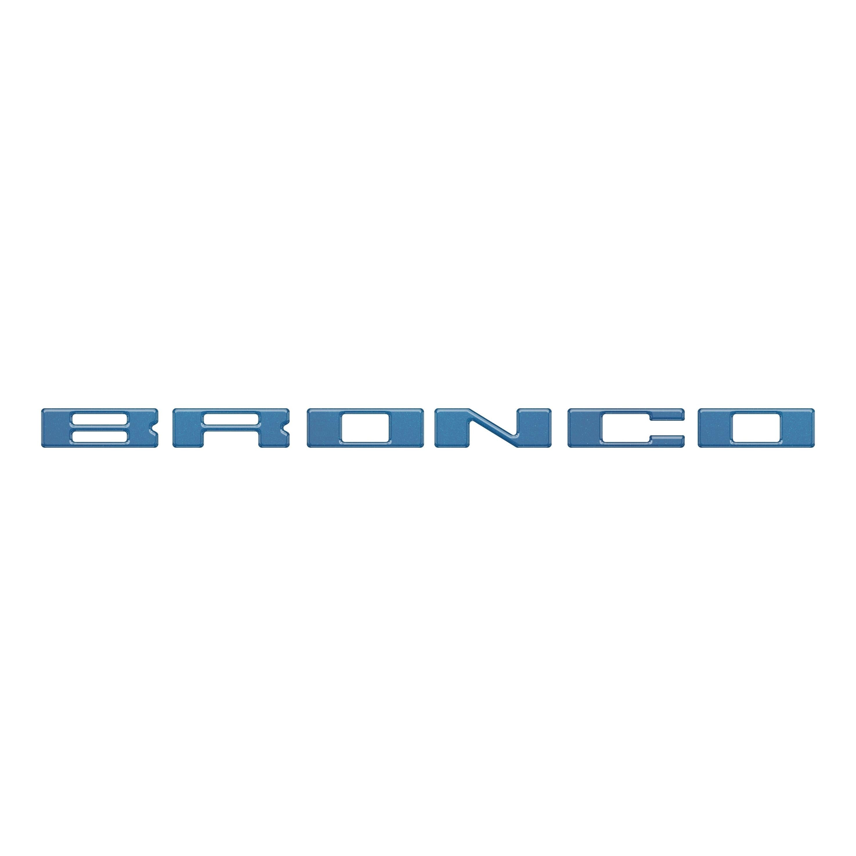 Roof Cross Bar Support Letter Overlays Fits 2022-2025 Ford Bronco