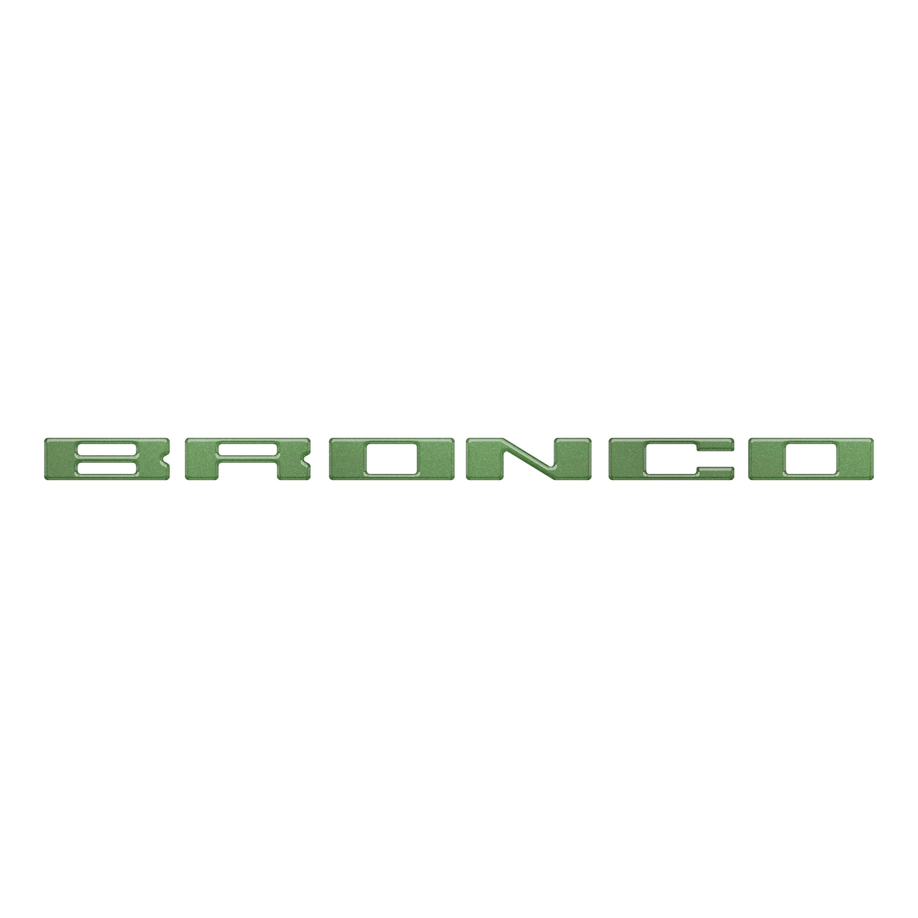 Roof Cross Bar Support Letter Overlays Fits 2022-2025 Ford Bronco